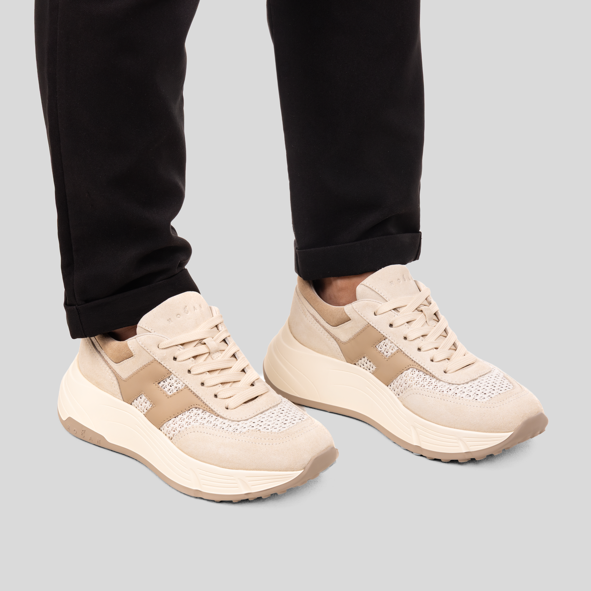 Sneakers Blancos Hogan Hi Fi Allacciato H