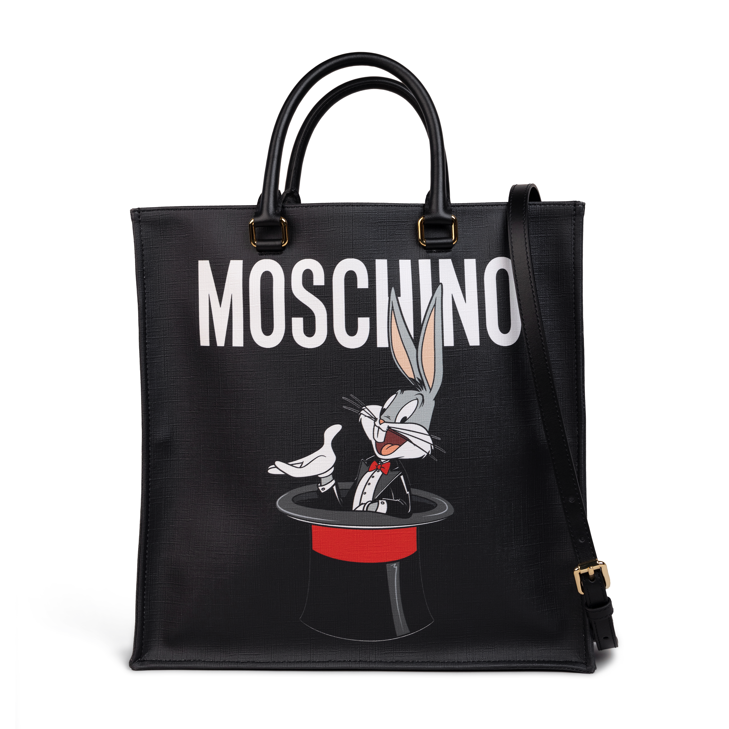 Cartera Negra Moschino Couture Bad Bunny