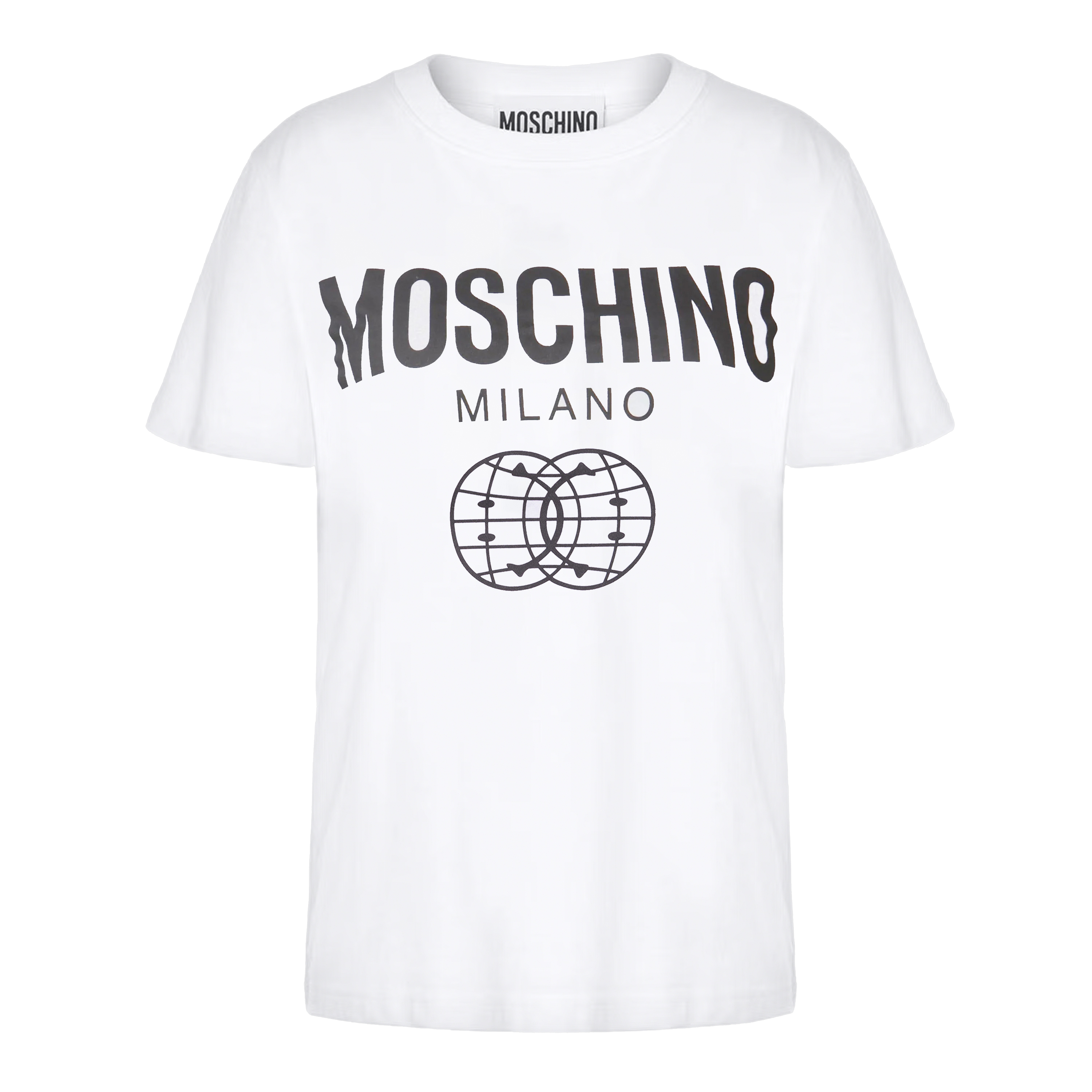 Camiseta Blanca Moschino Couture Logo World