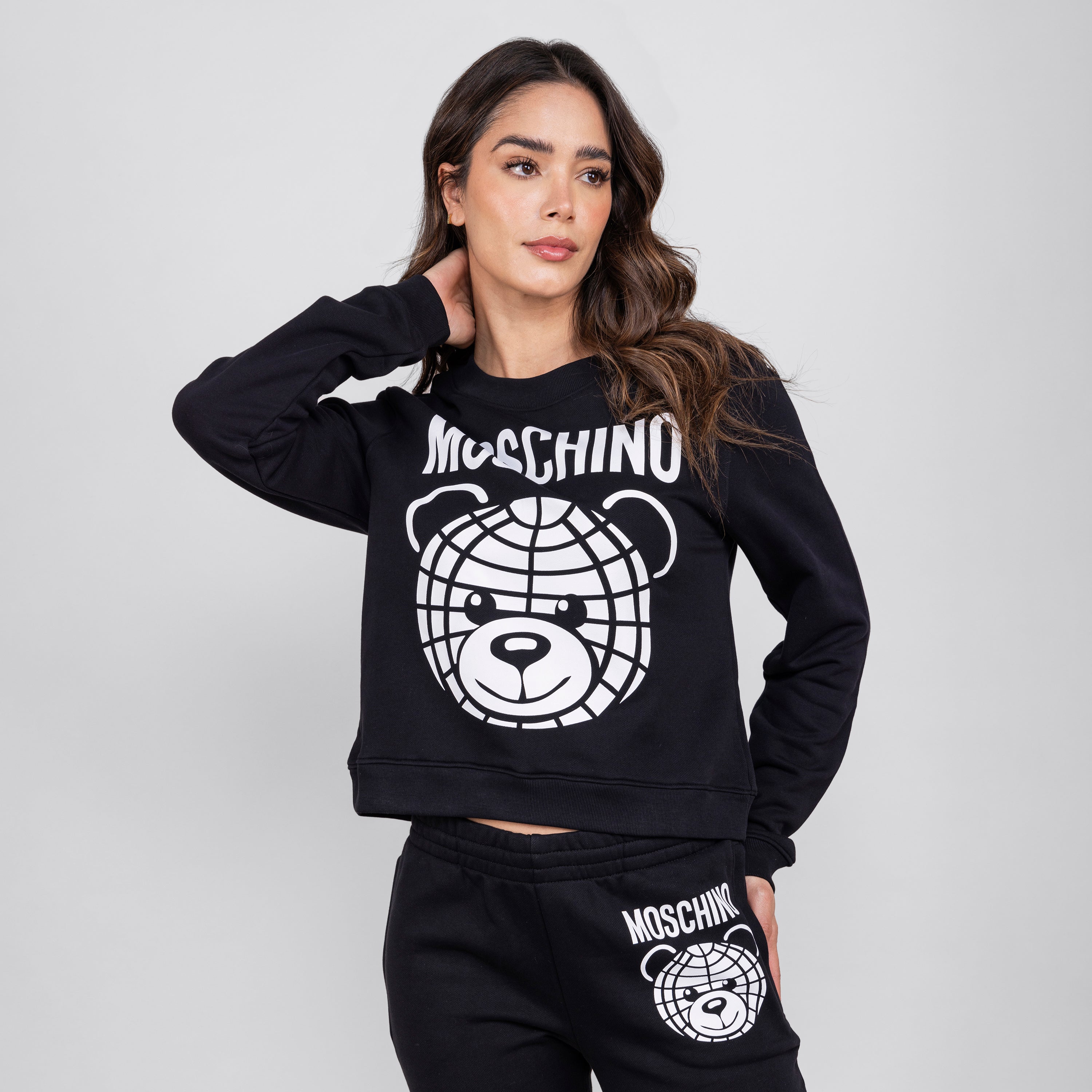 Buzo Negro Moschino Couture Teddy World