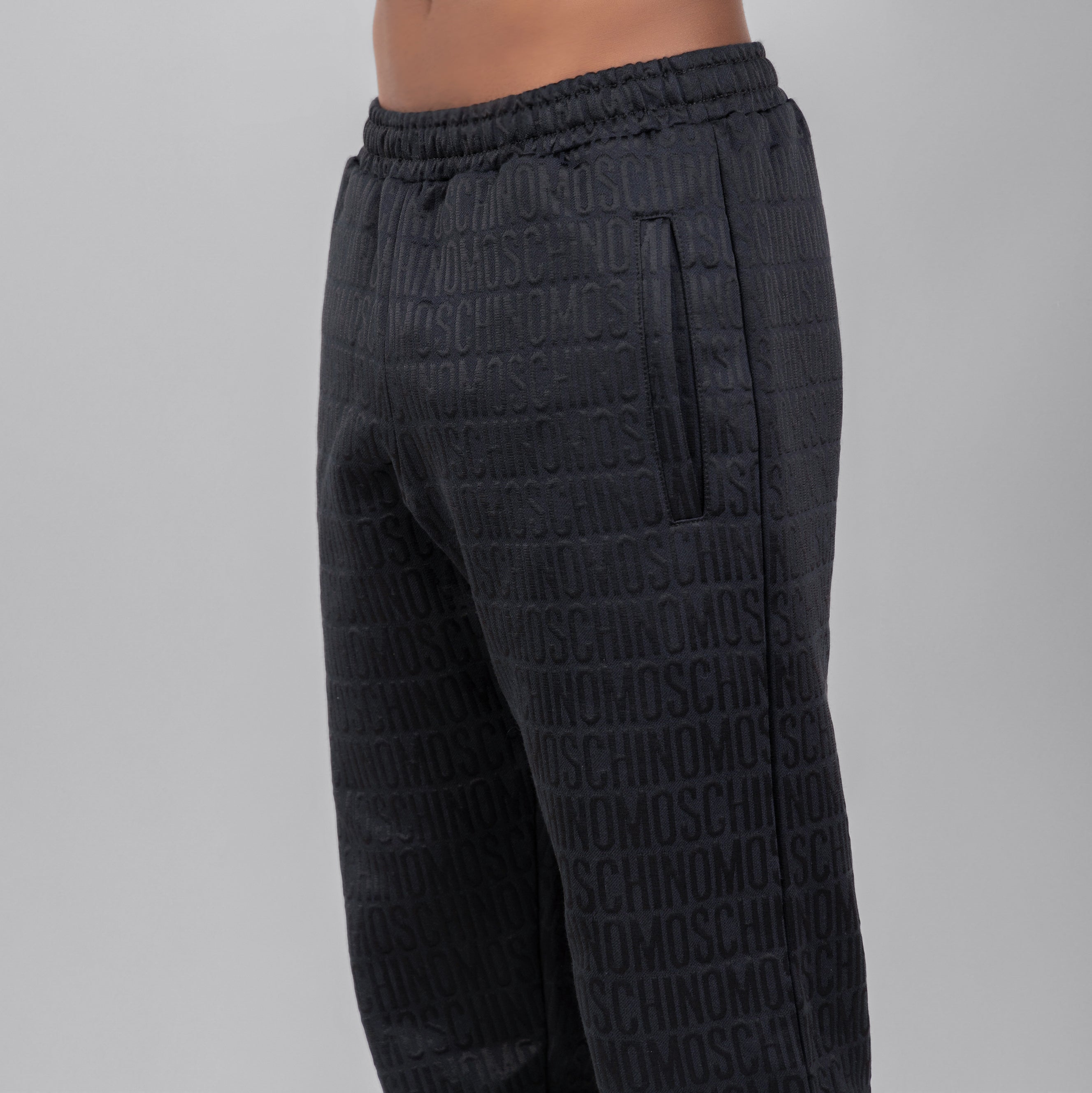 Jogger Negro Moschino Couture Monogram