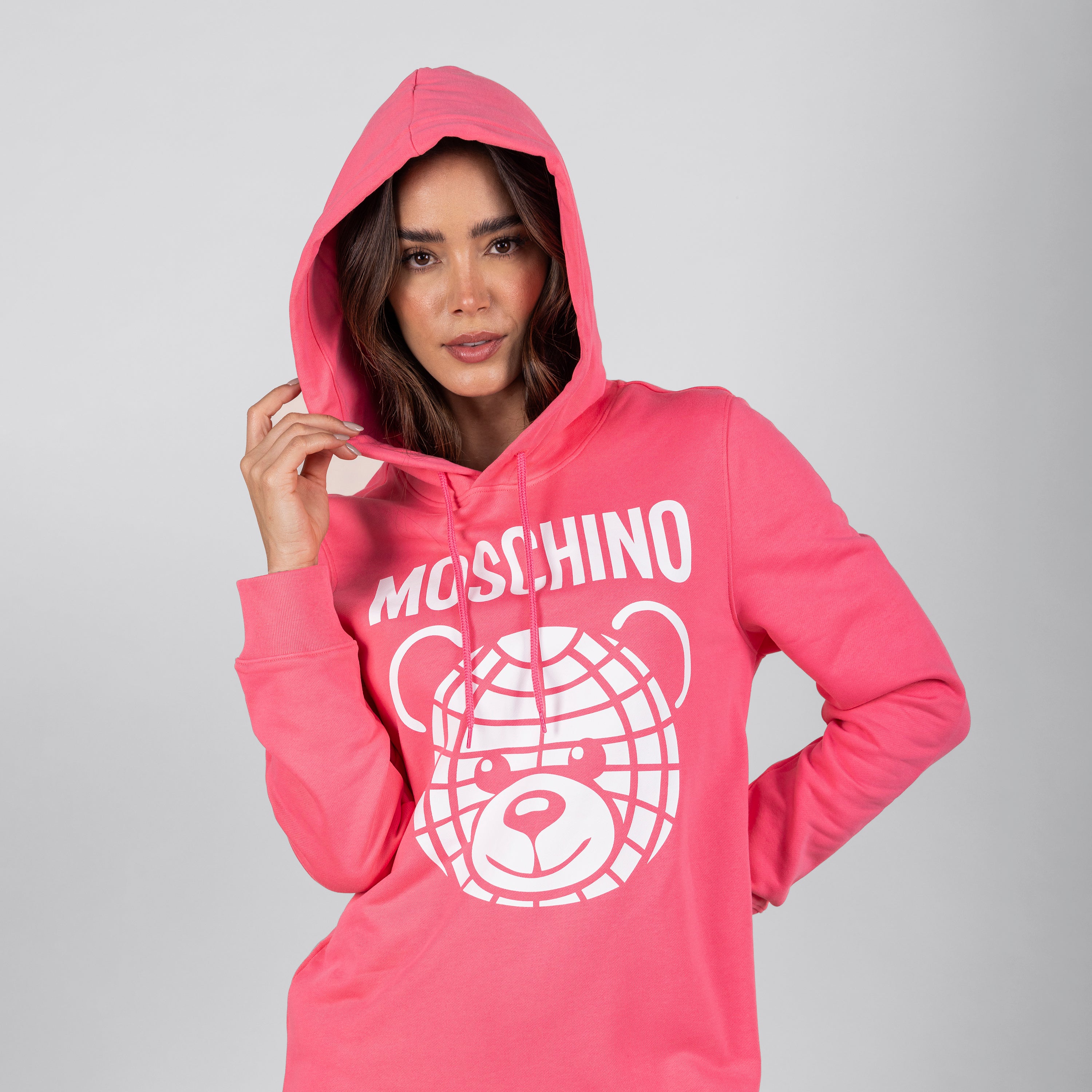 Vestido Rosado Moschino Couture Logo World