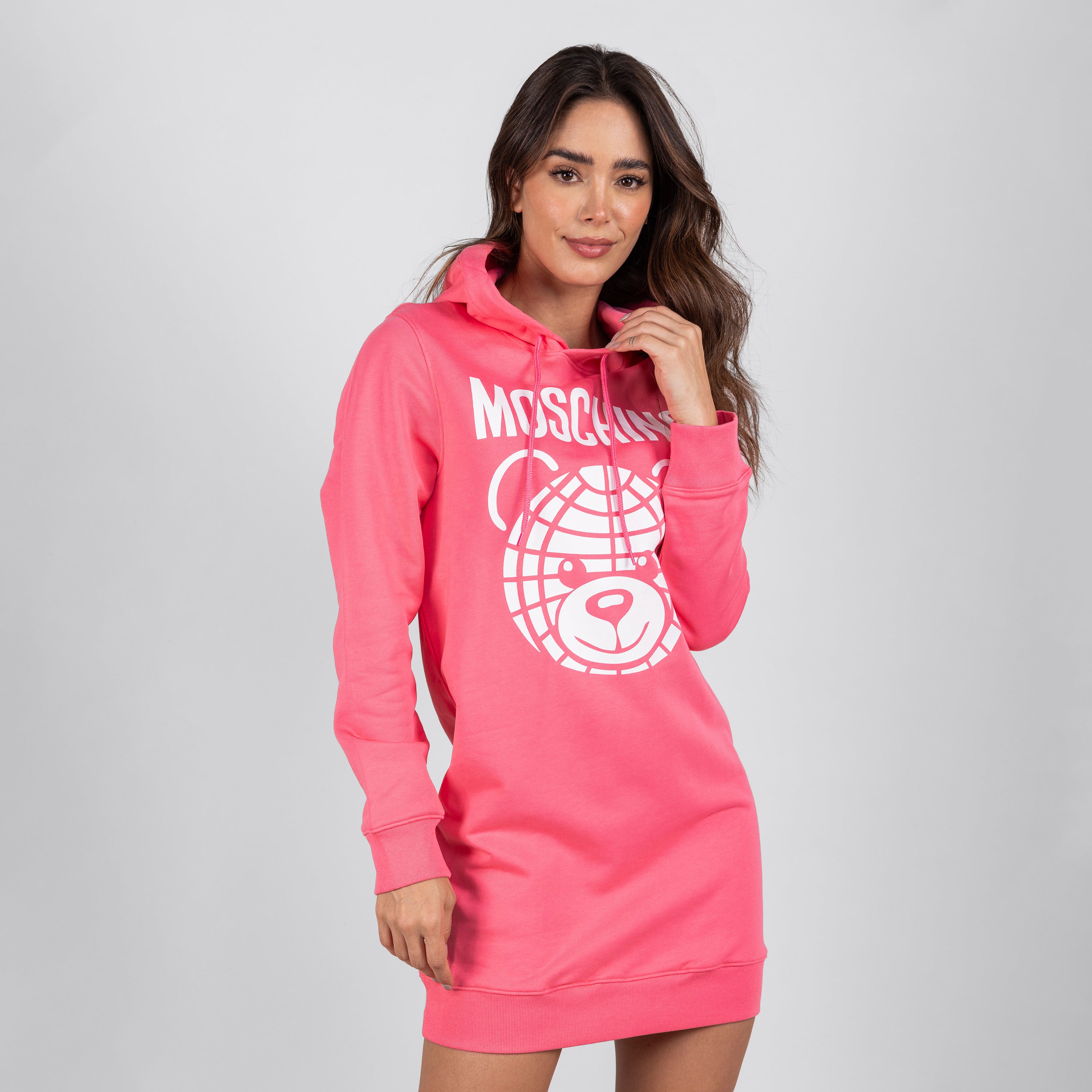 Vestido Rosado Moschino Couture Logo World