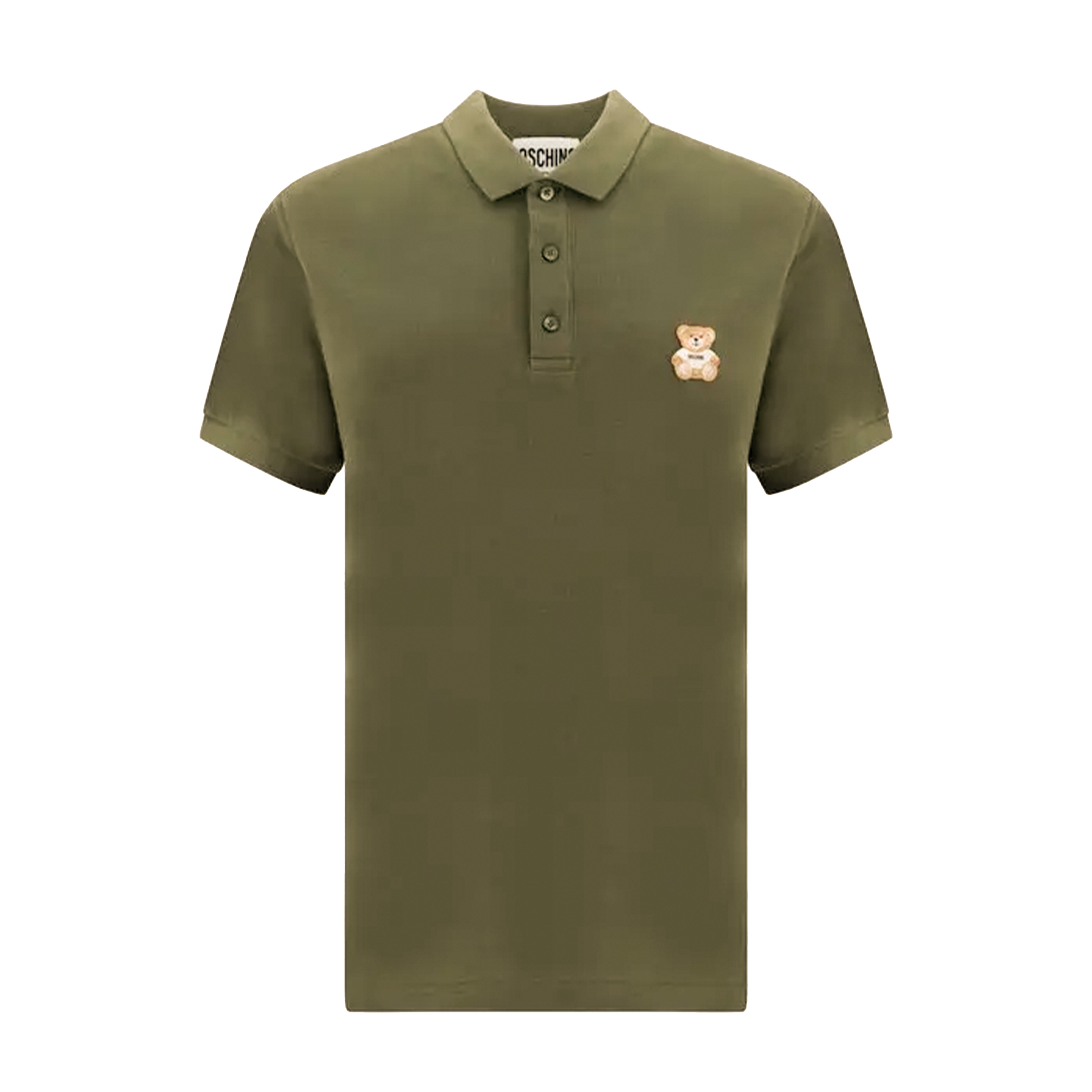 Camiseta Tipo Polo Verde Moschino Teddy