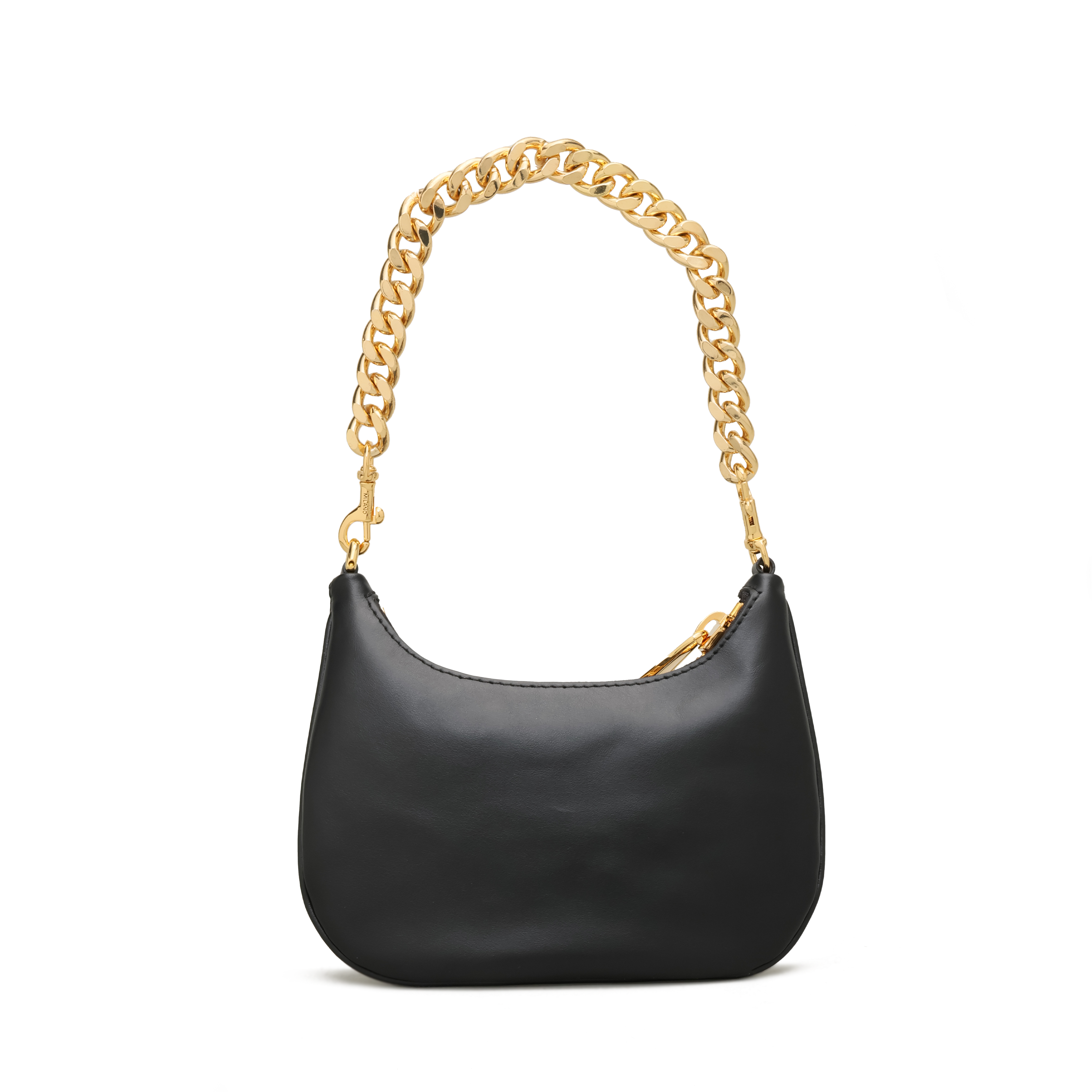 Cartera Negra Moschino Gold Logo