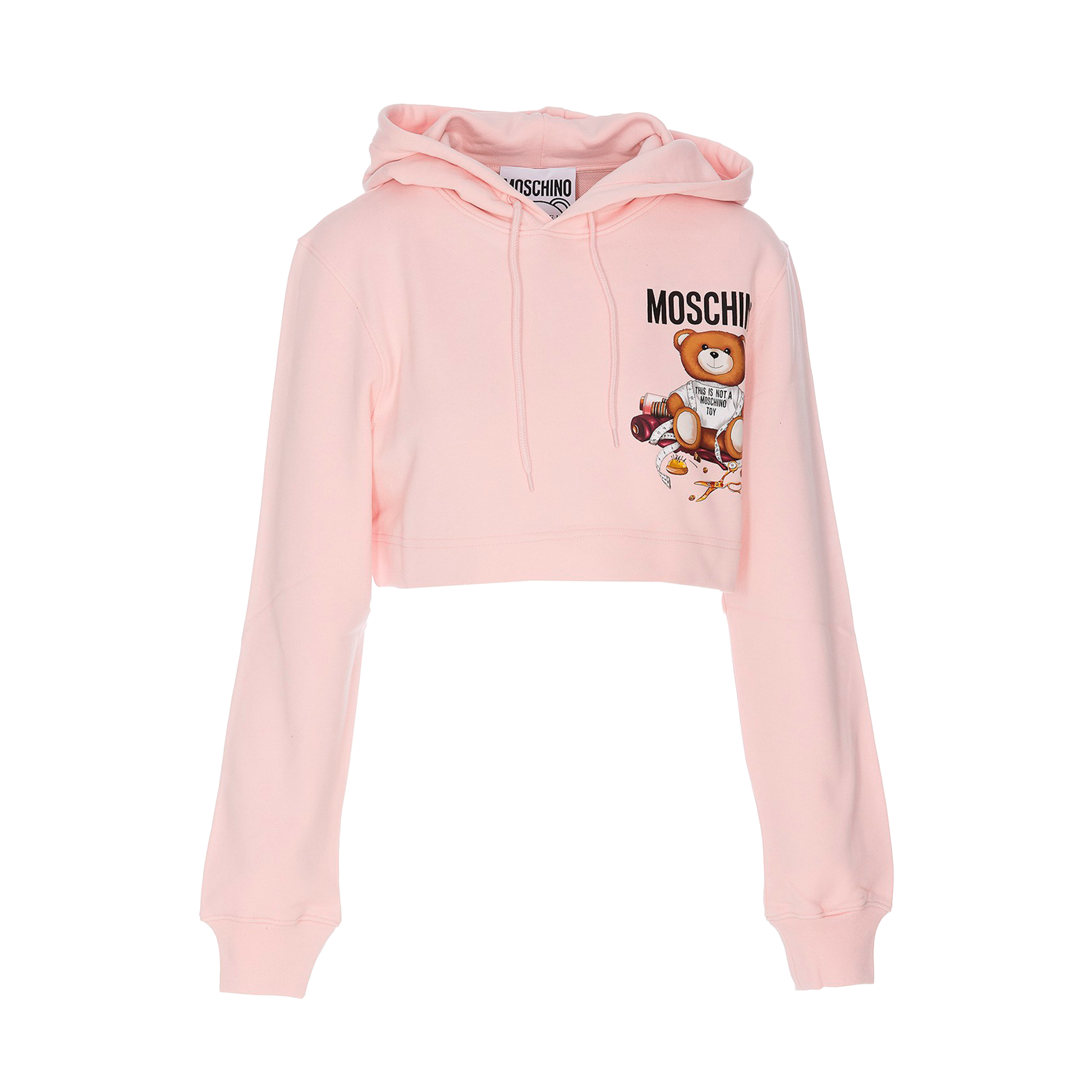 Buzo Rosado Moschino Teddy Taylor Cropped