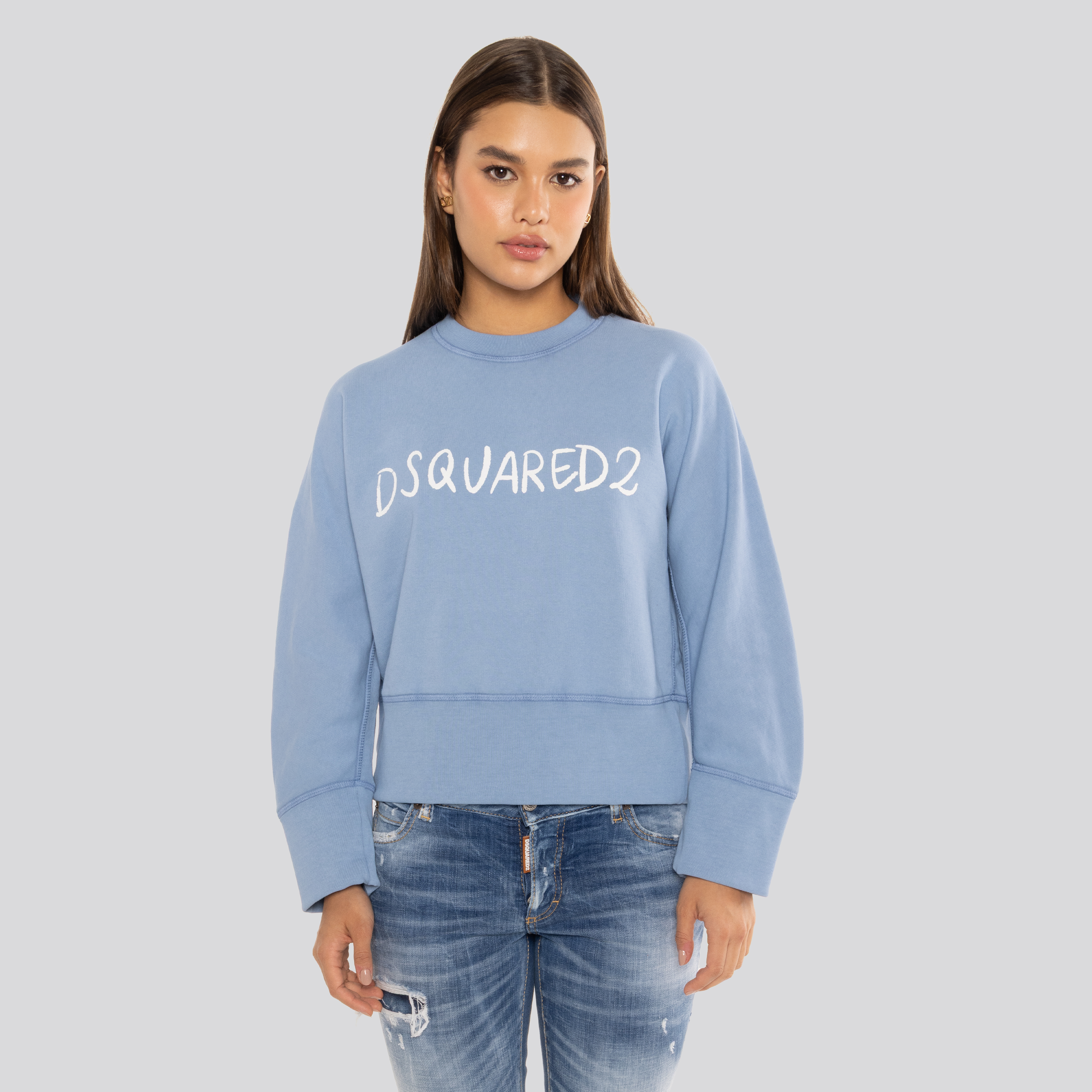 Buzo Azul Dsquared2 Logo