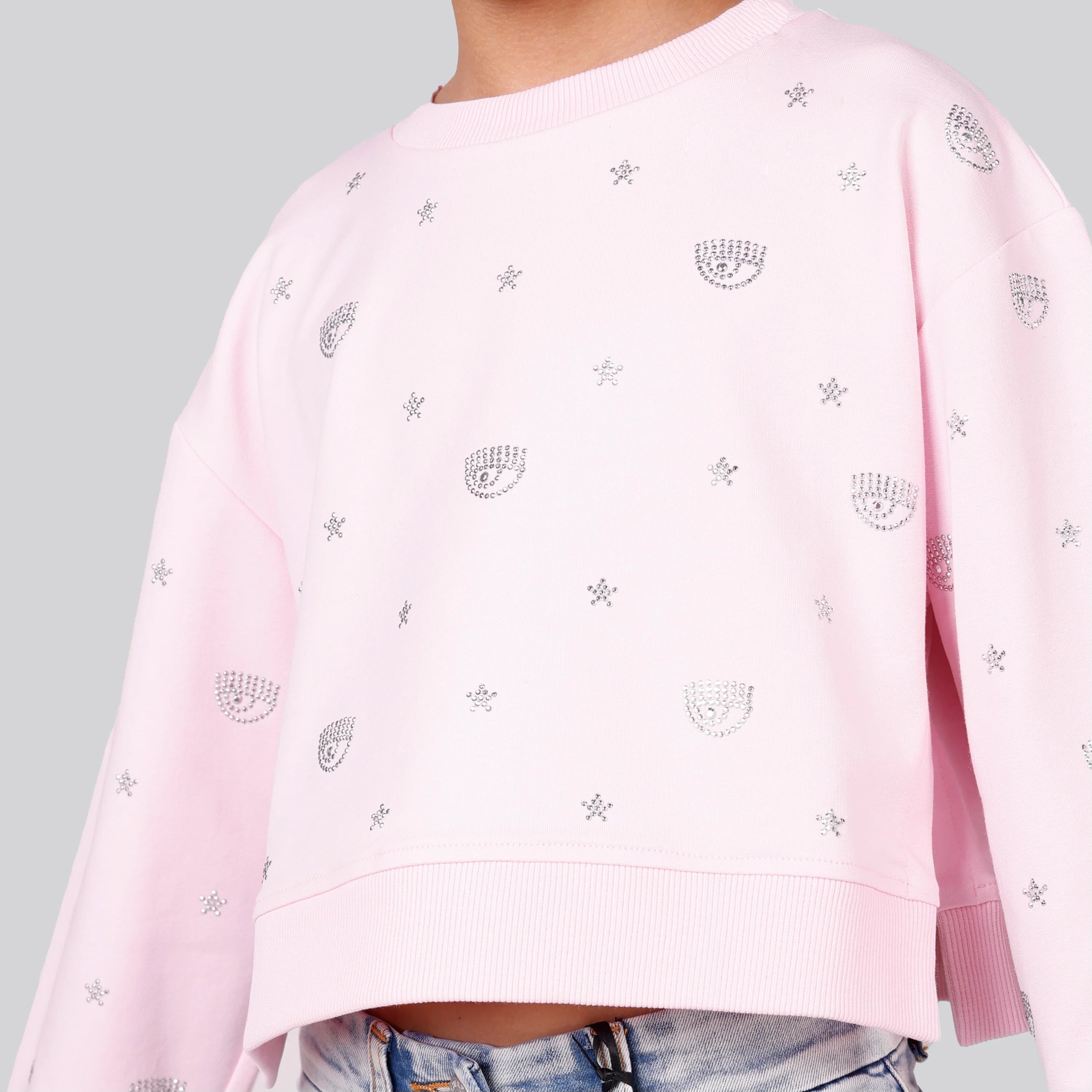 Suéter Rosado Chiara Ferragni Eye Stars