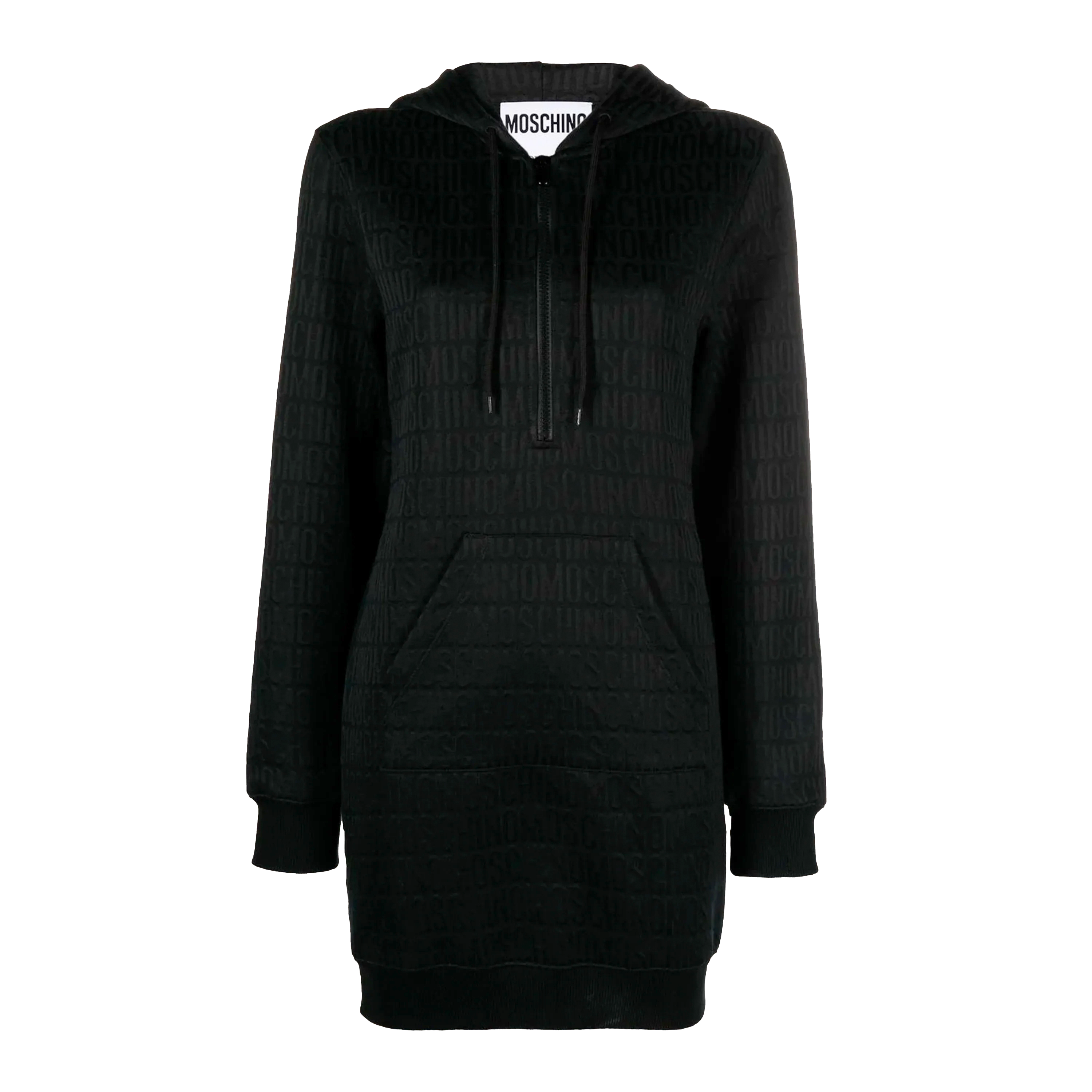 Vestido Negro Moschino Couture Monogram