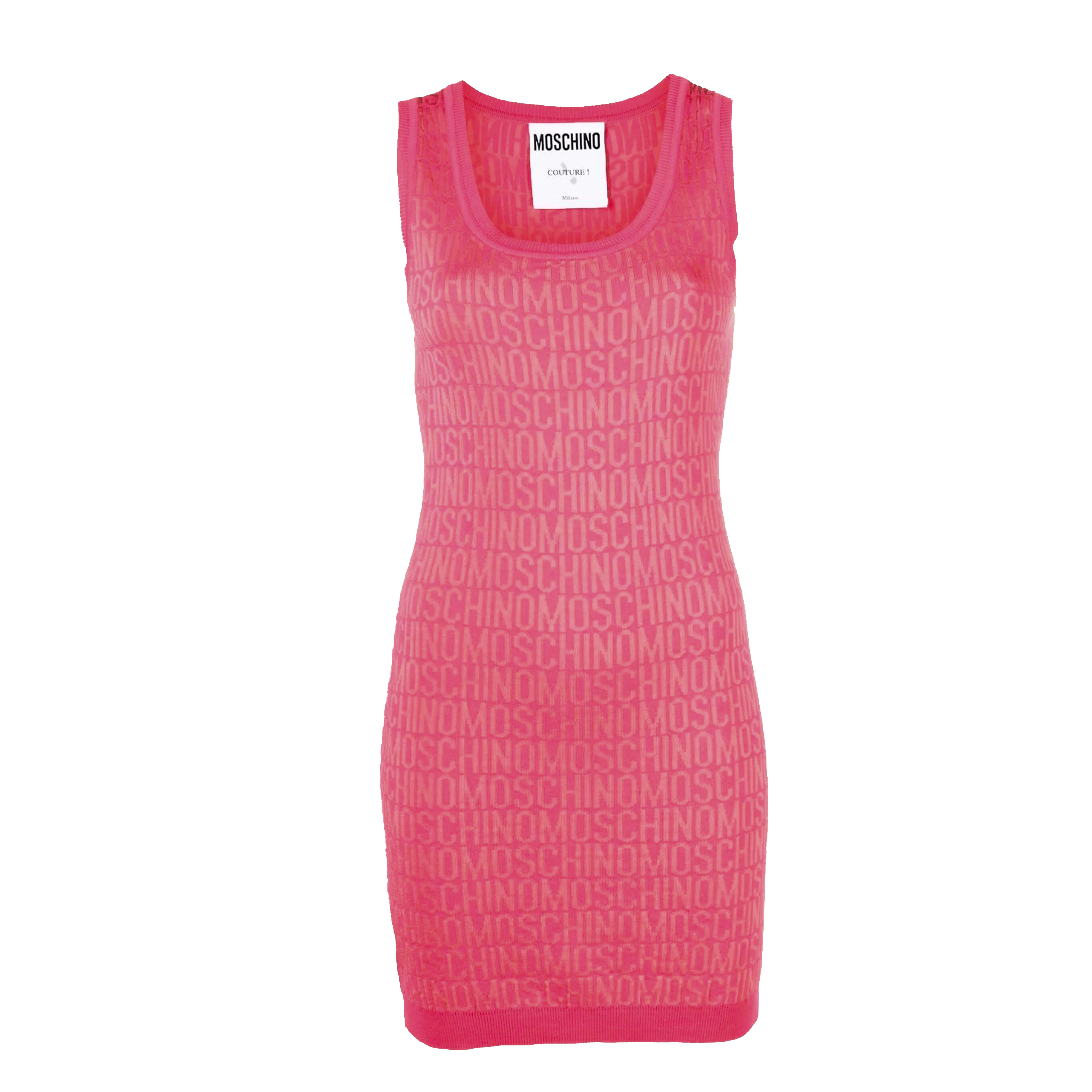 Vestido Rosado Moschino Couture Monogram