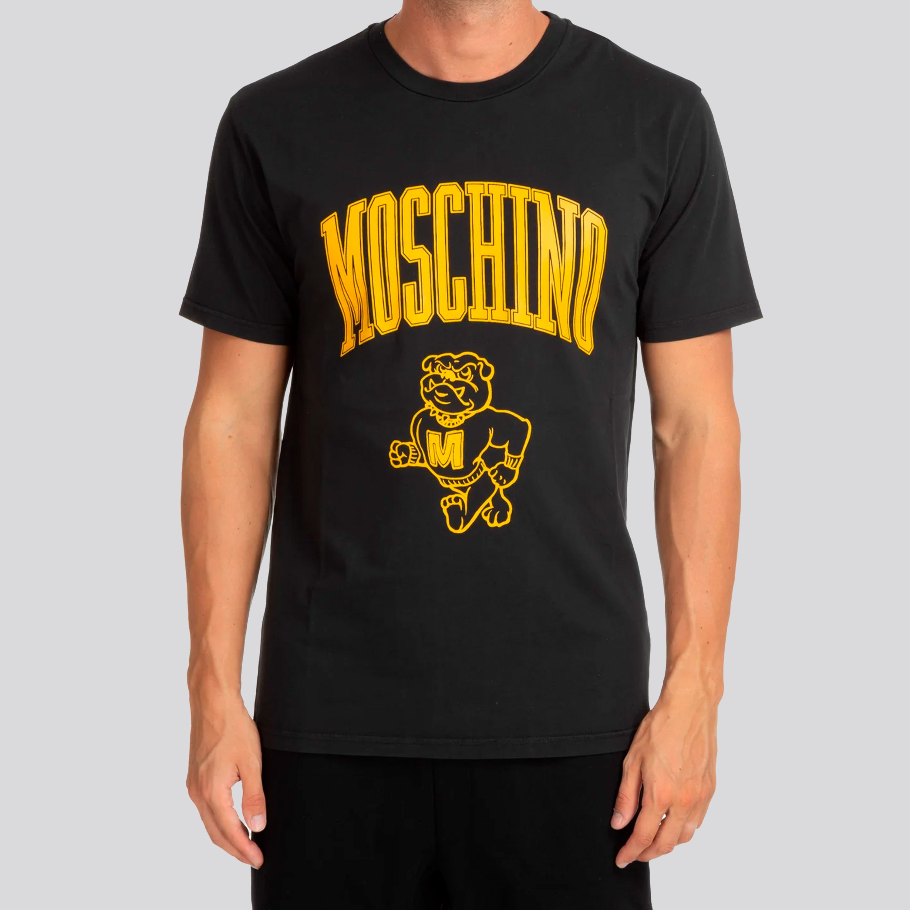 Camiseta Negra Moschino Couture Strong Dog