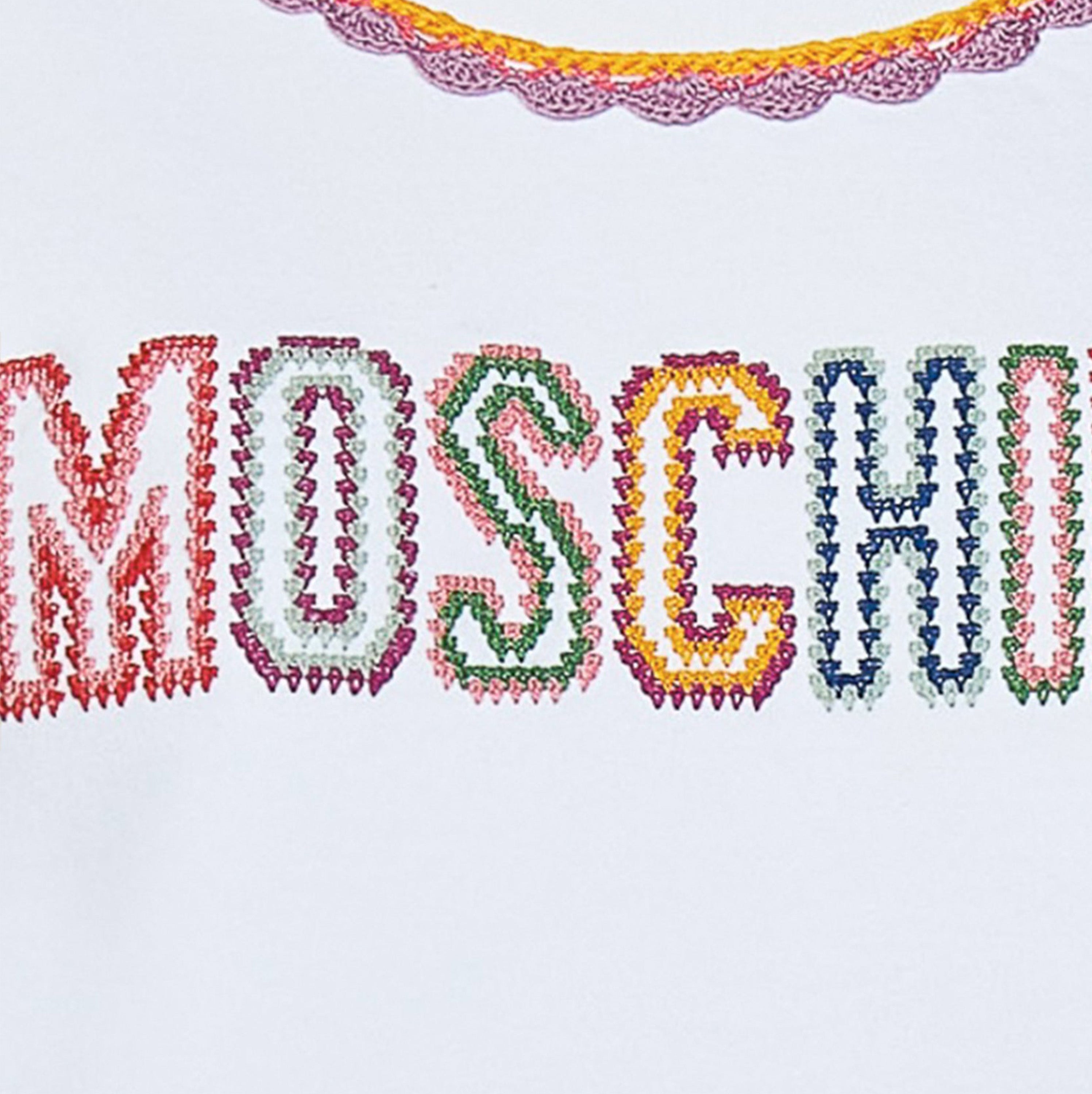 Suéter Blanco Moschino Couture Multicolor Logo
