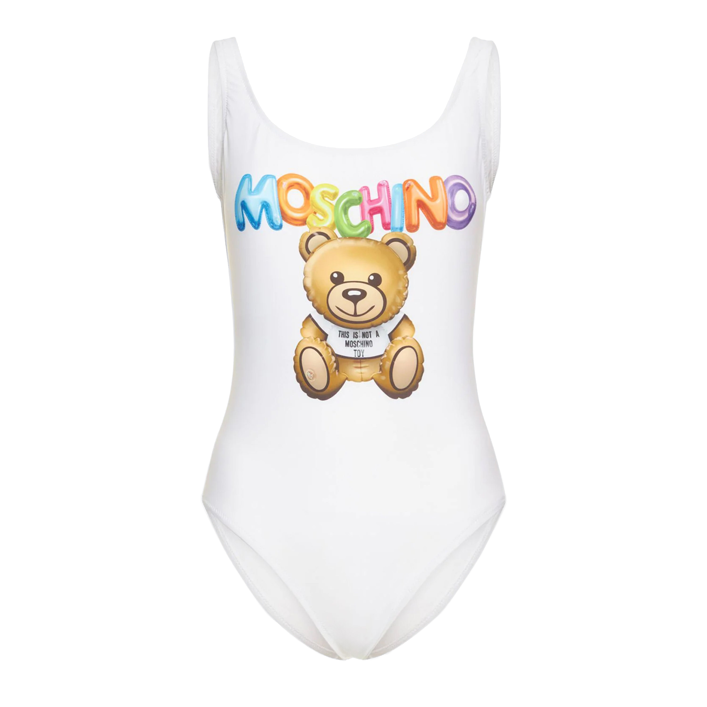 Body Blanco Moschino Couture Teddy Multicolor Logo