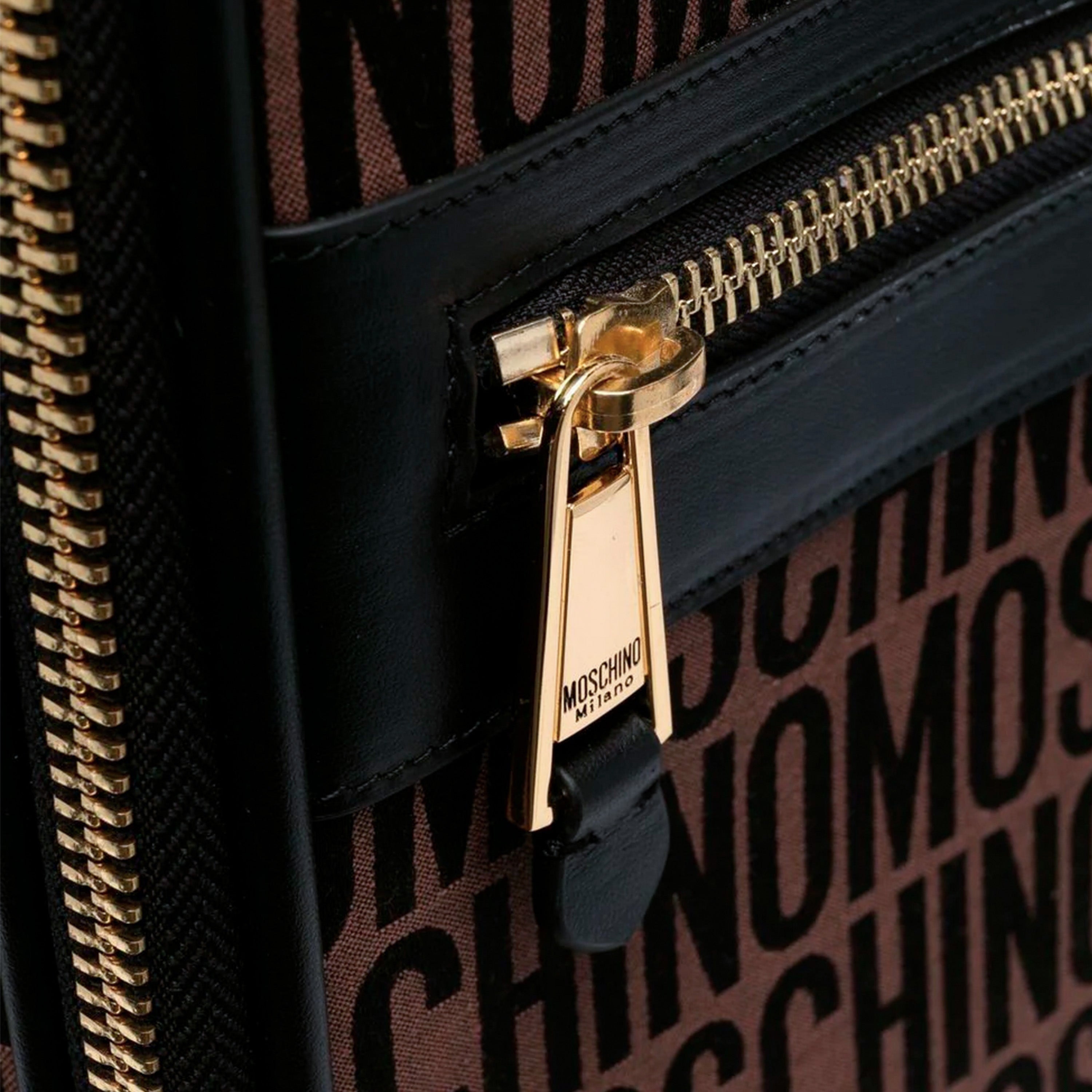 Maleta Negra Moschino Couture Monogram