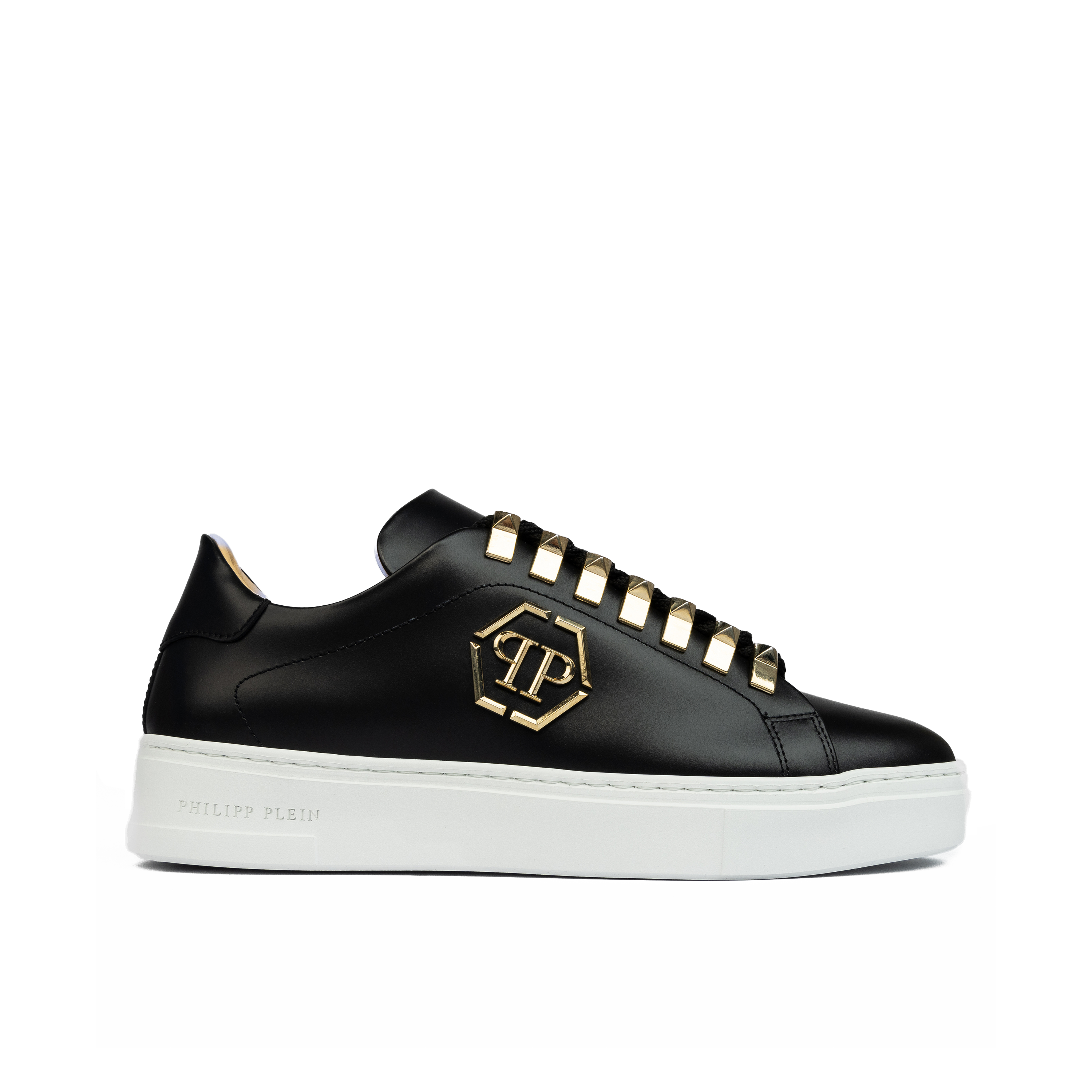Sneakers Negros Philipp Plein Hexagon Plaque