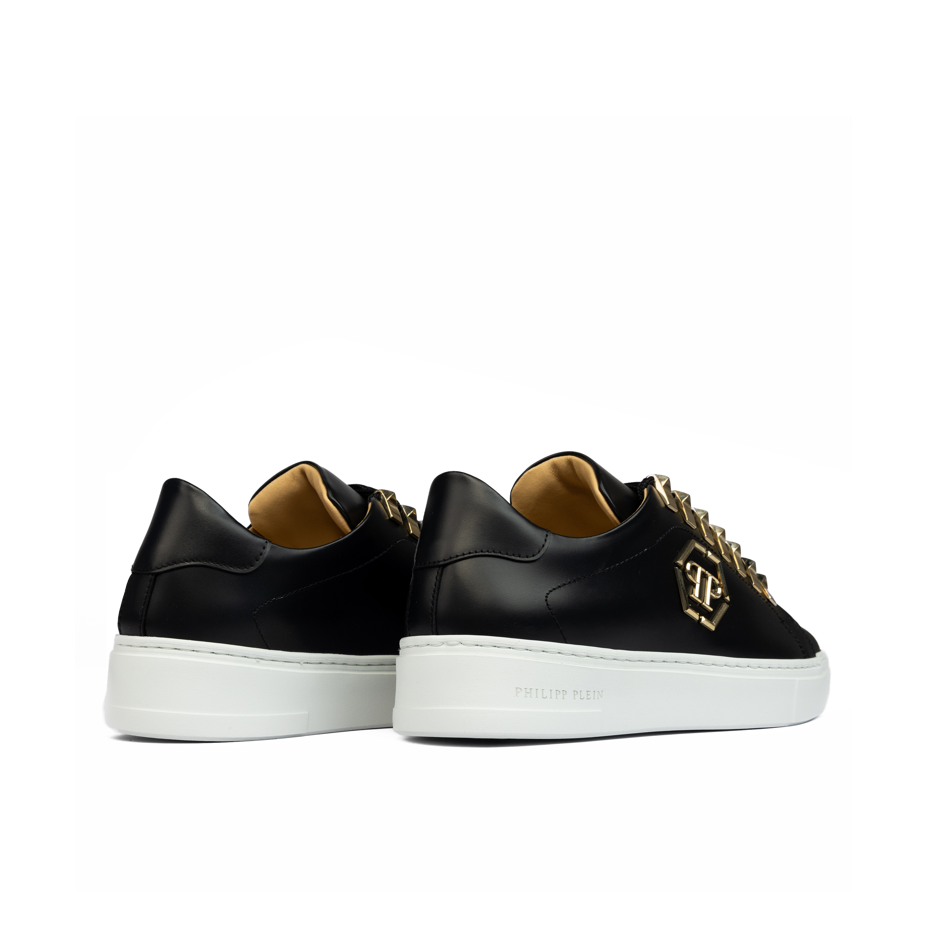 Sneakers Negros Philipp Plein Hexagon Plaque