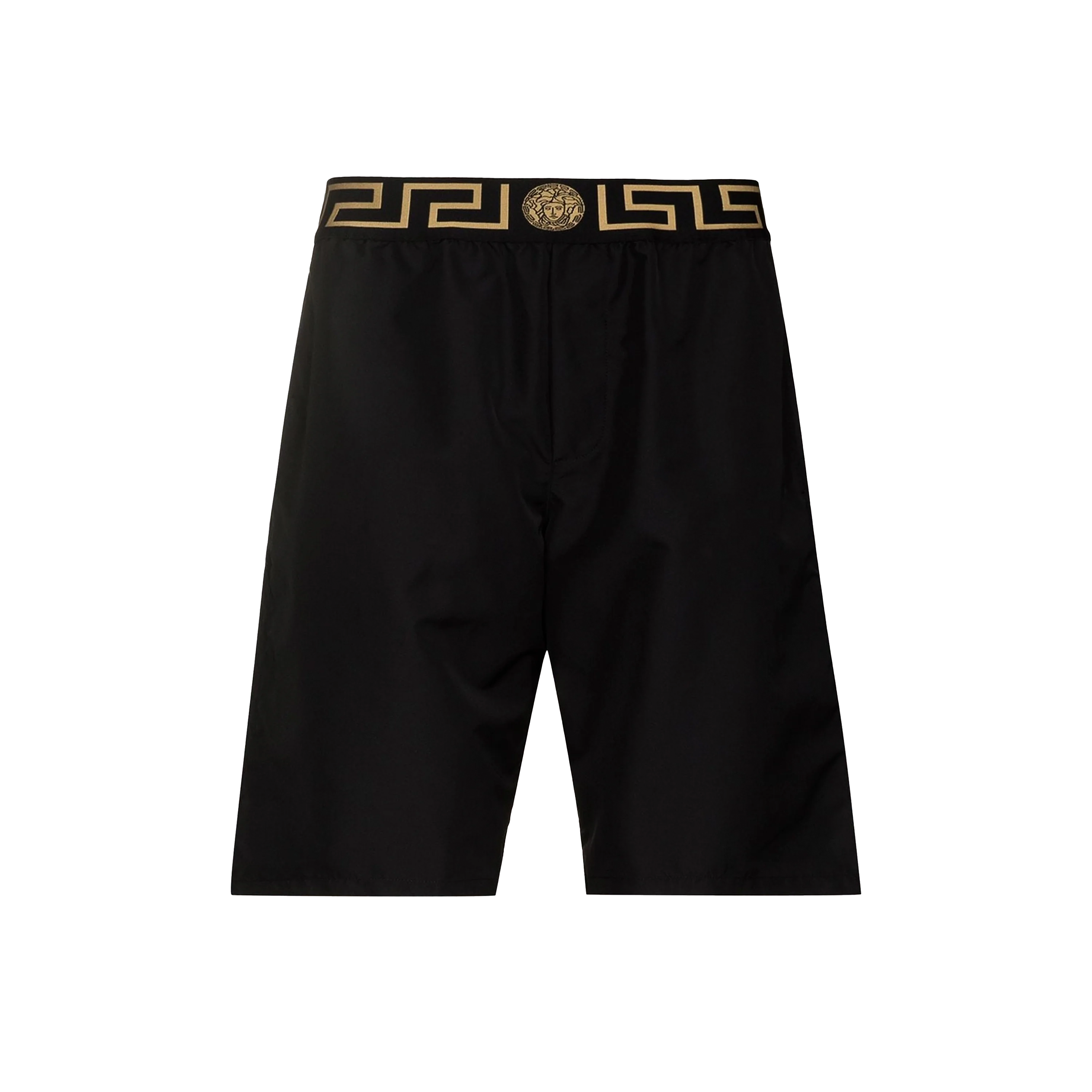Pantaloneta Negro Versace Greca Band
