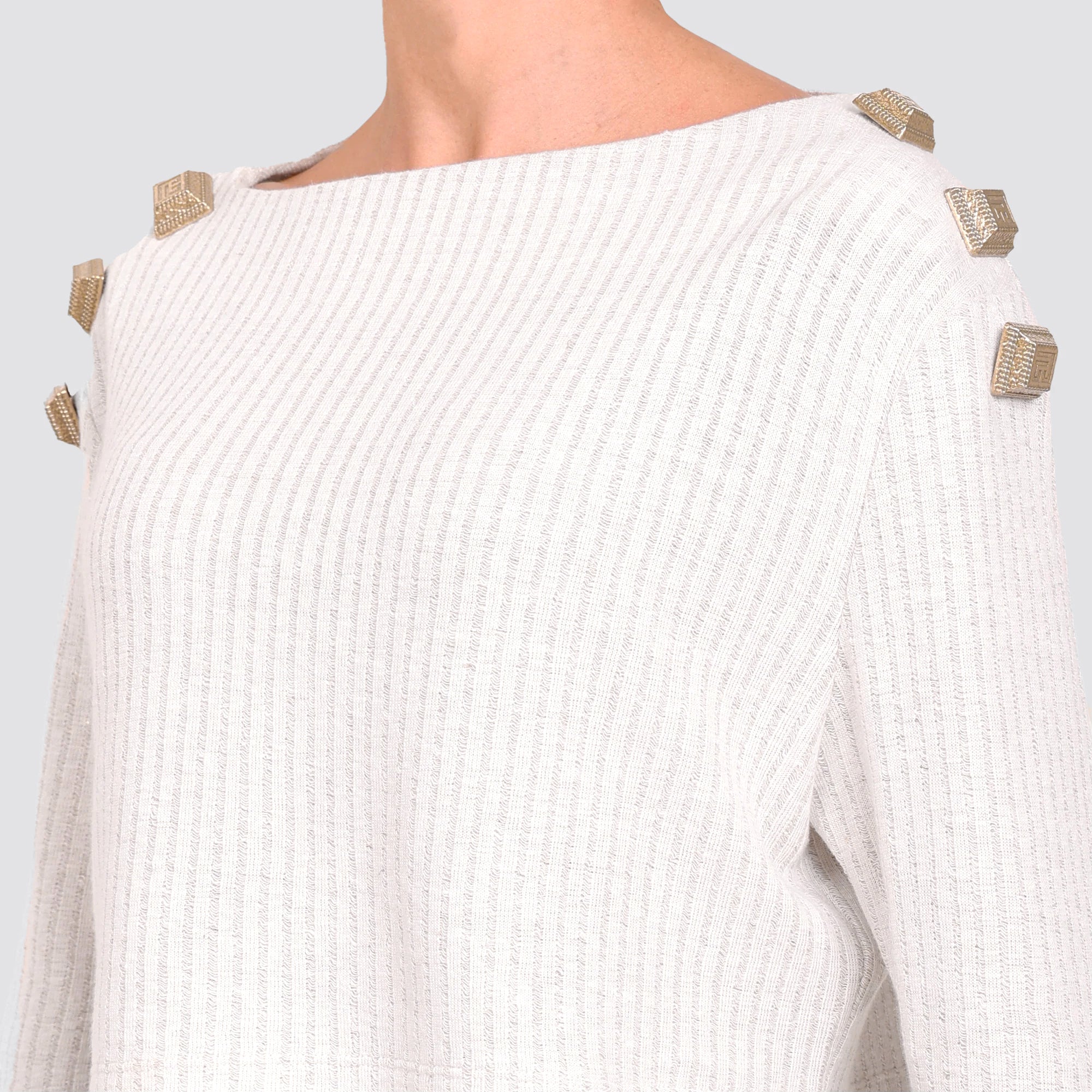 Top Blanco Balmain Ls Boat