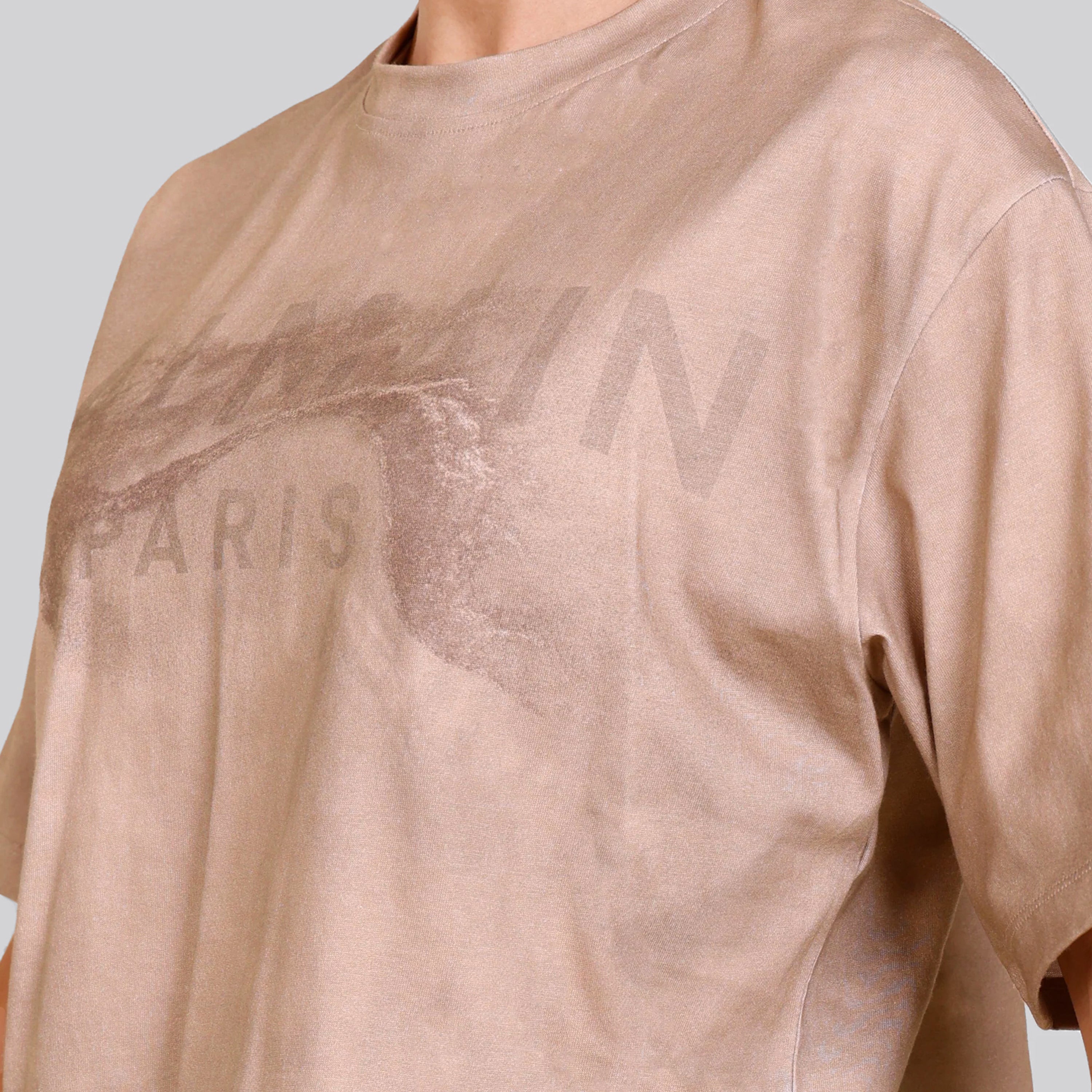 Camiseta Beige Balmain Desert