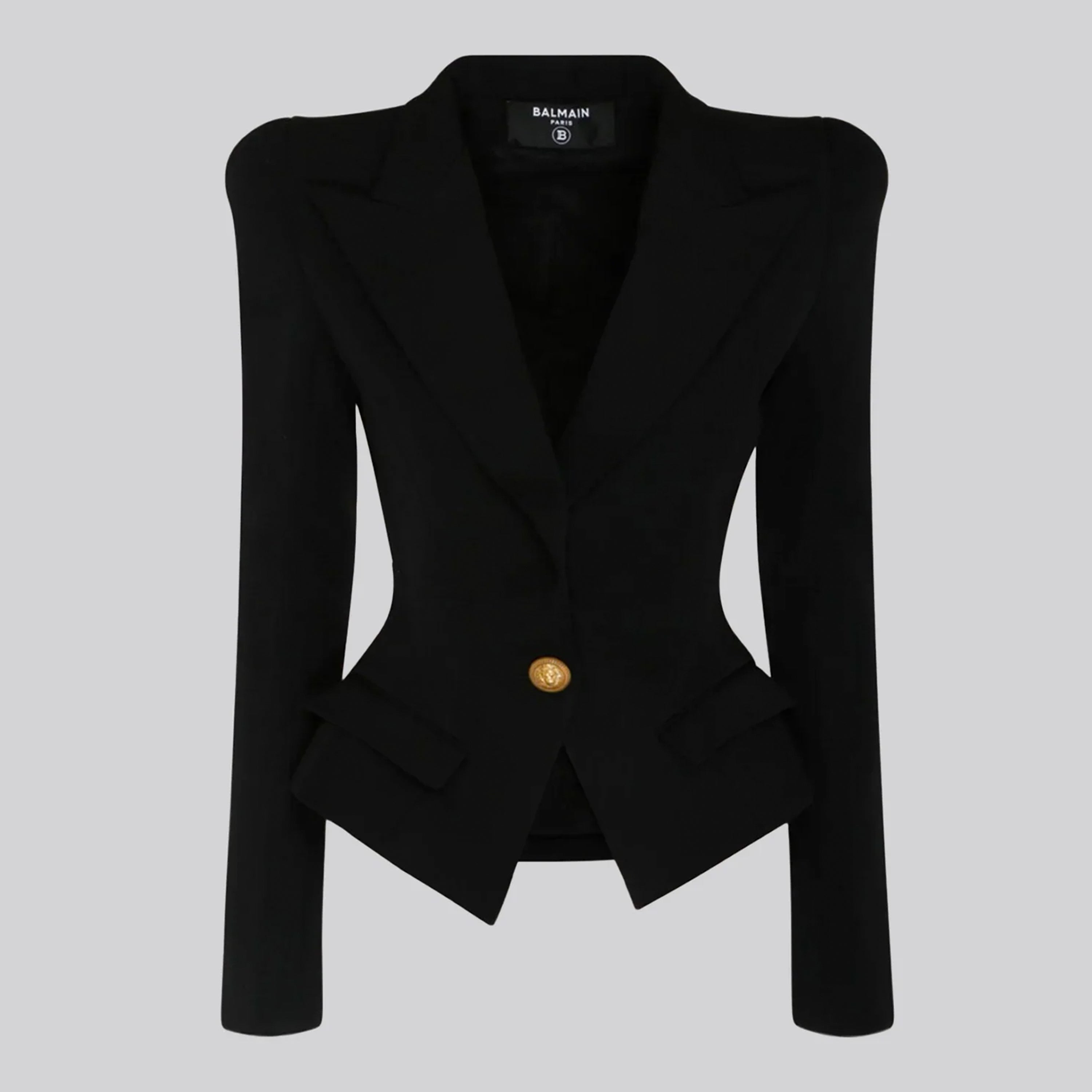 Blazer Negro Balmain 1 Btn