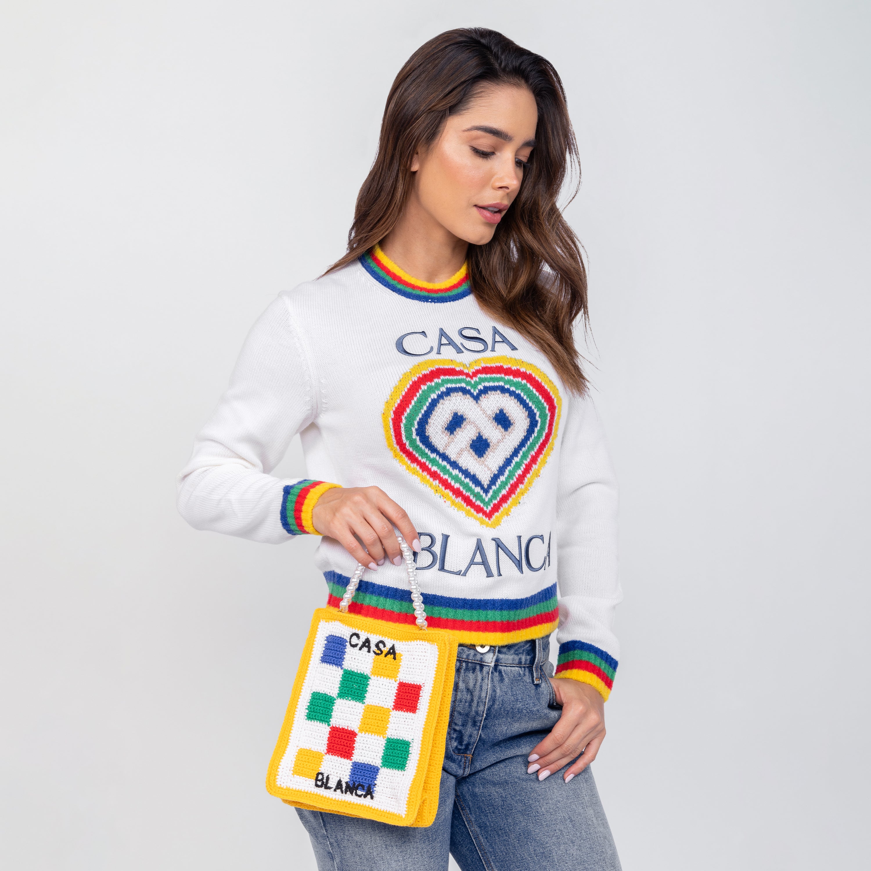 Cartera Multicolor Casablanca Mini Crochet