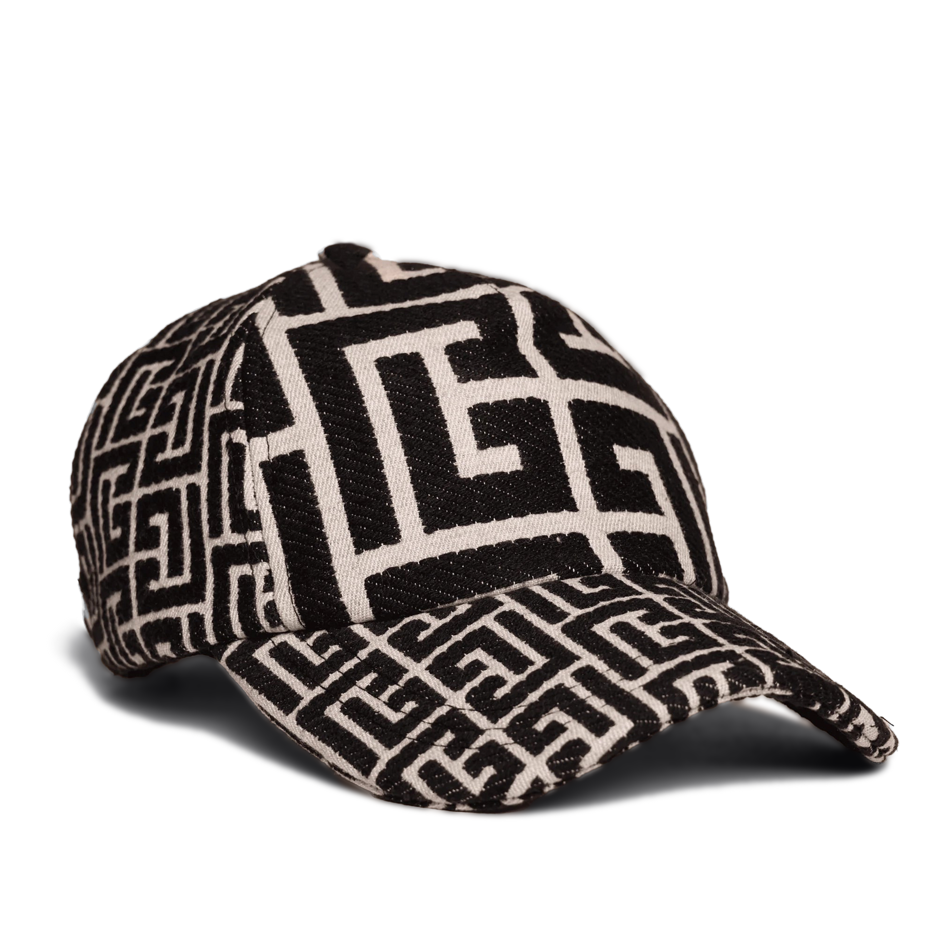 Gorra Blanca Balmain Monogram
