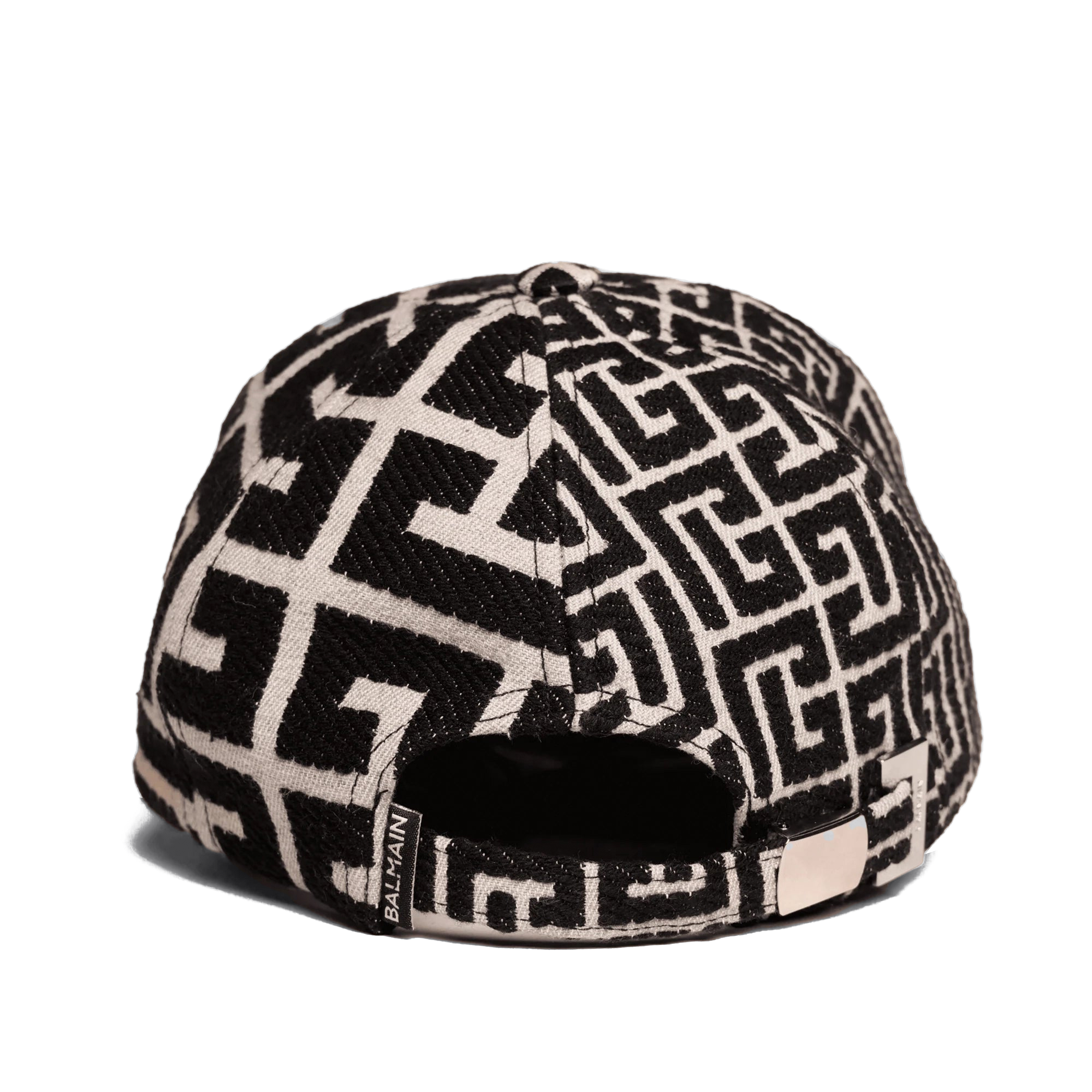 Gorra Blanca Balmain Monogram