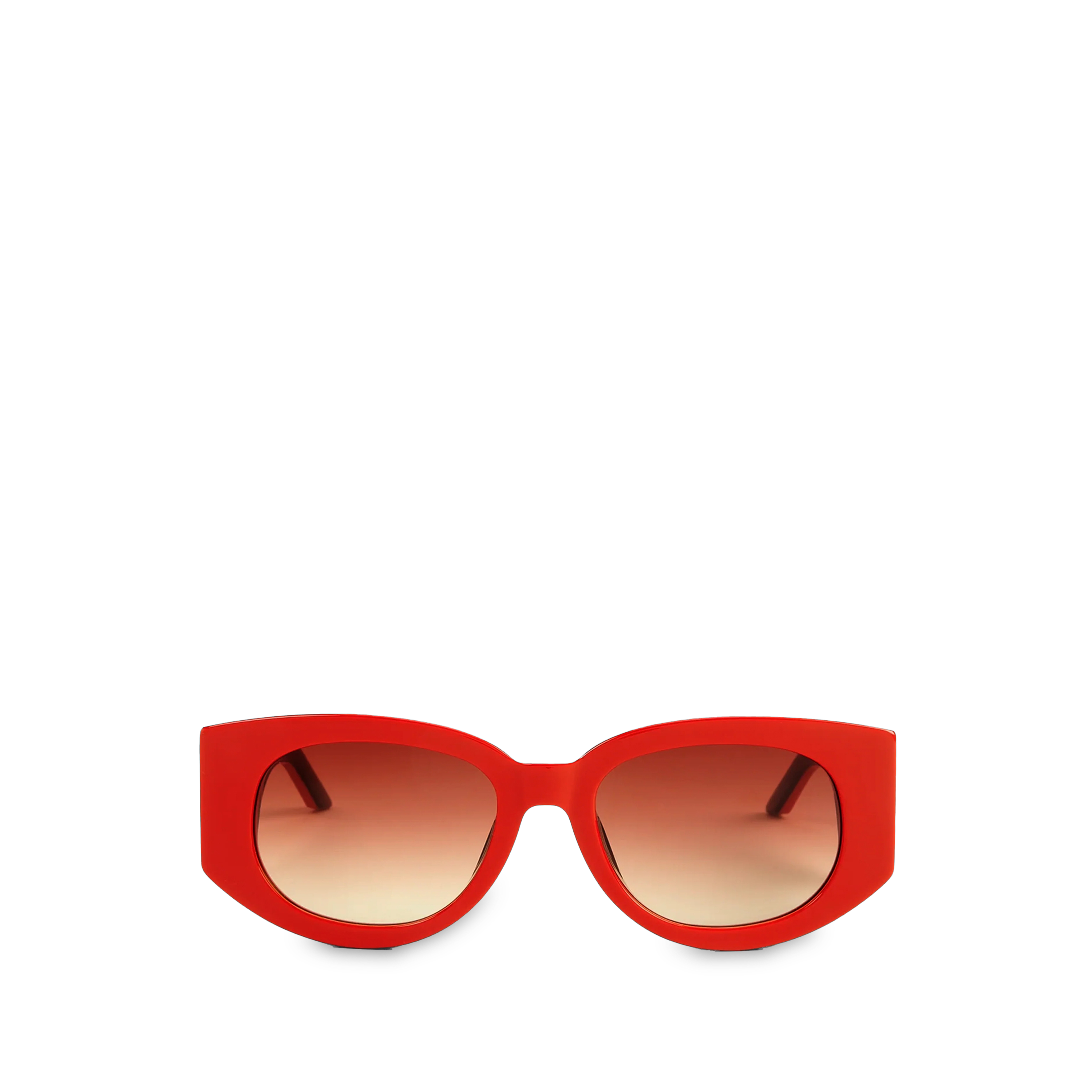 Gafas de Sol Rojas Casablanca Acetato & Metal Oval Wave