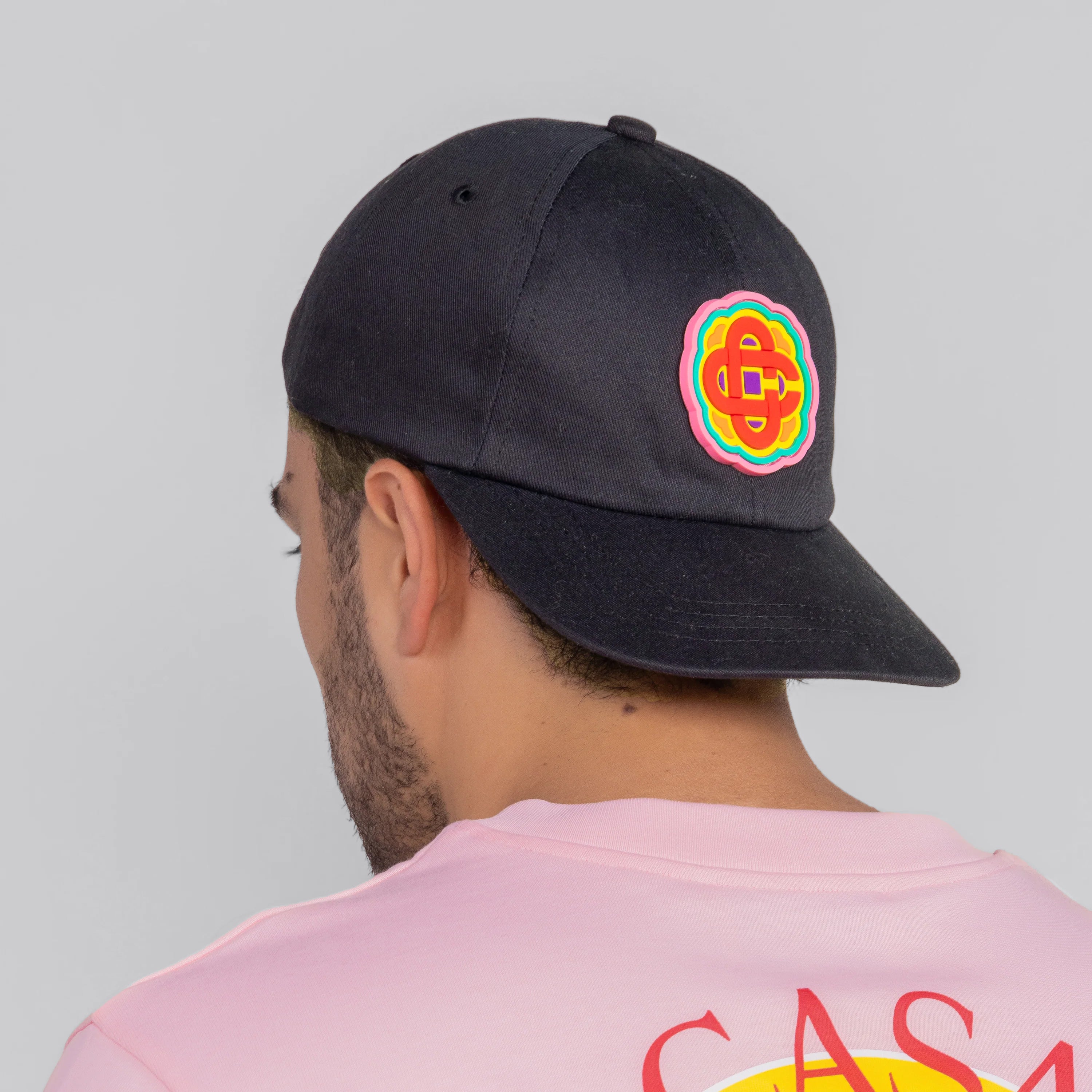 Gorra Negra Casablanca Rainbow Monogram Patch