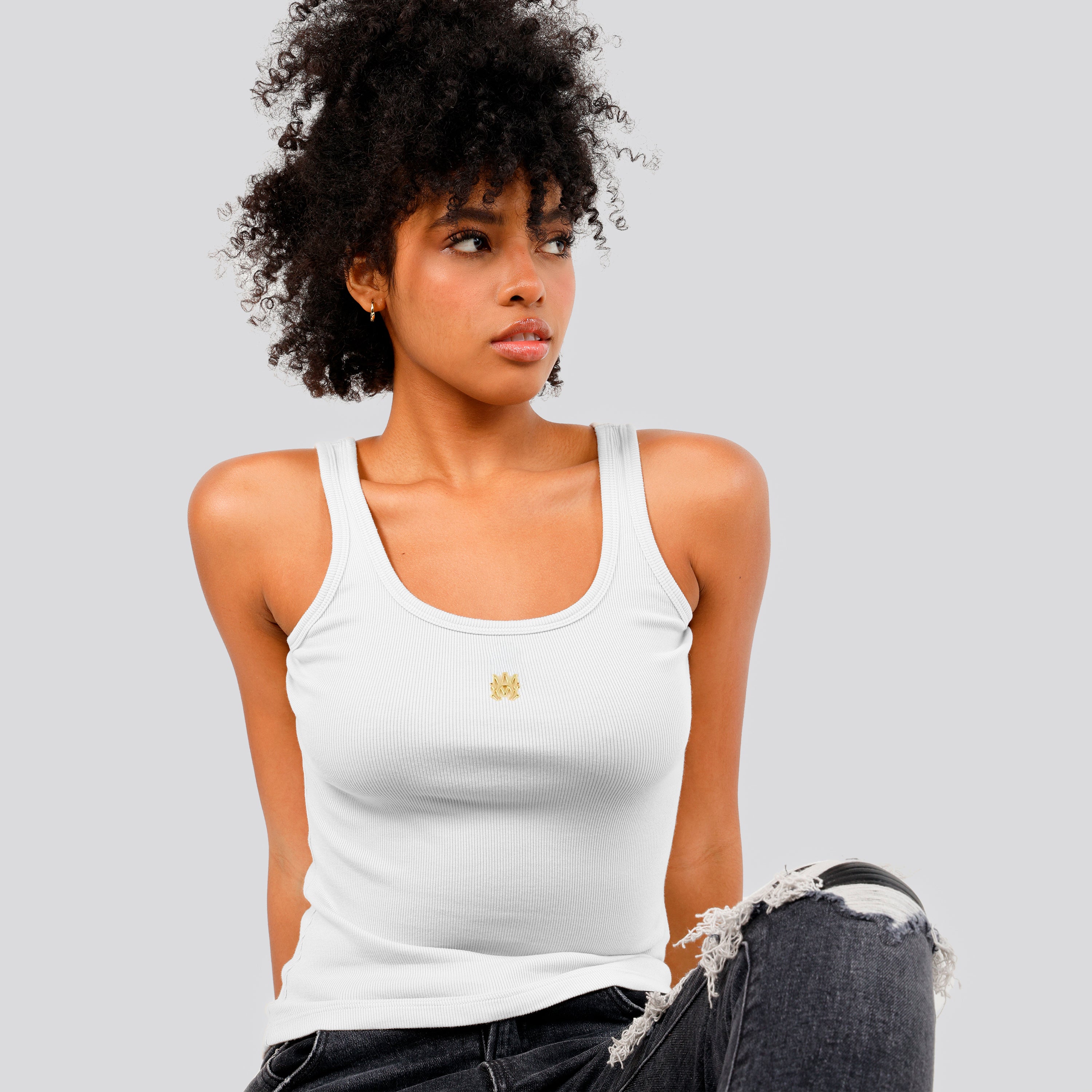 Top Beige AMIRI MA Plaque