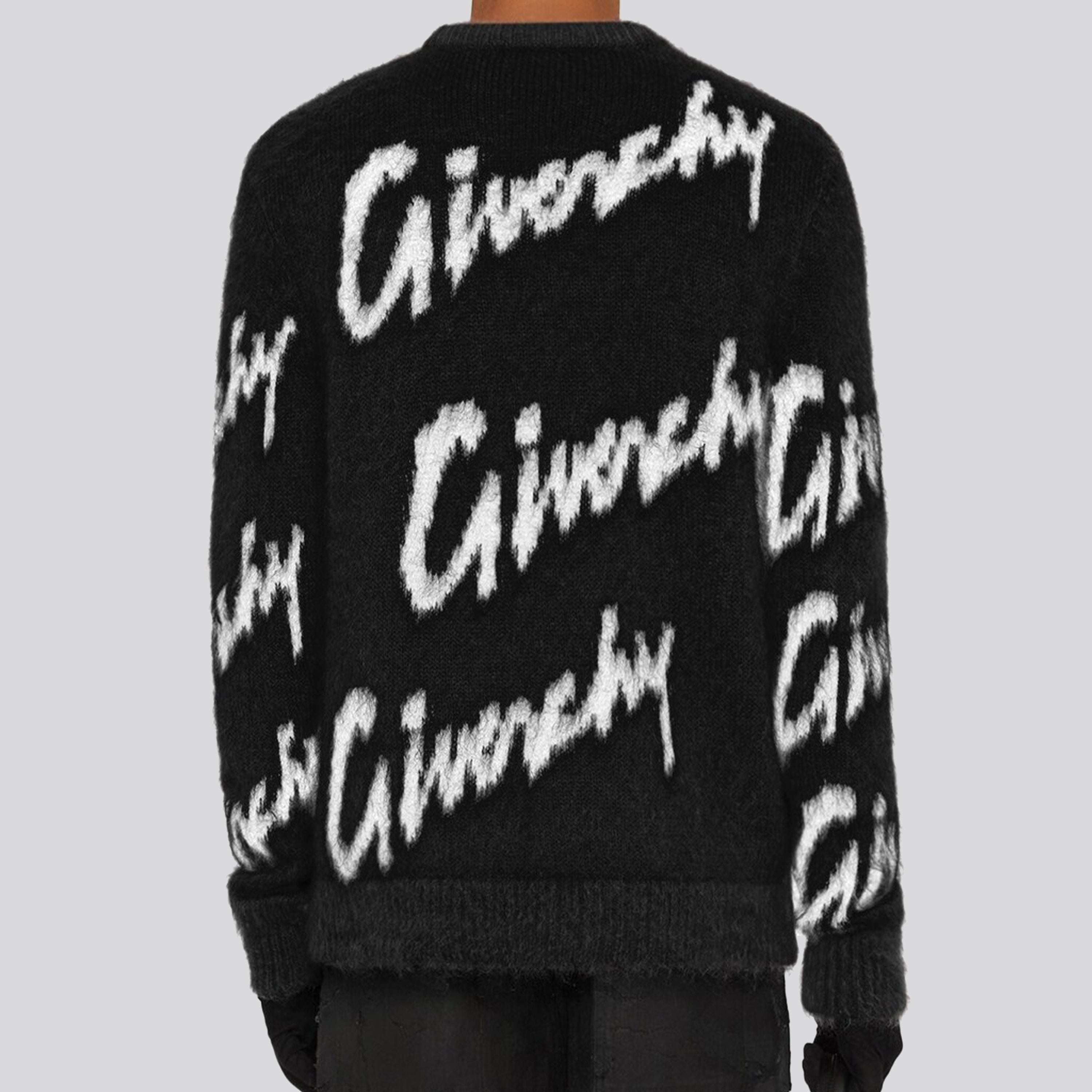 Buzo Negro Givenchy Sign Logo