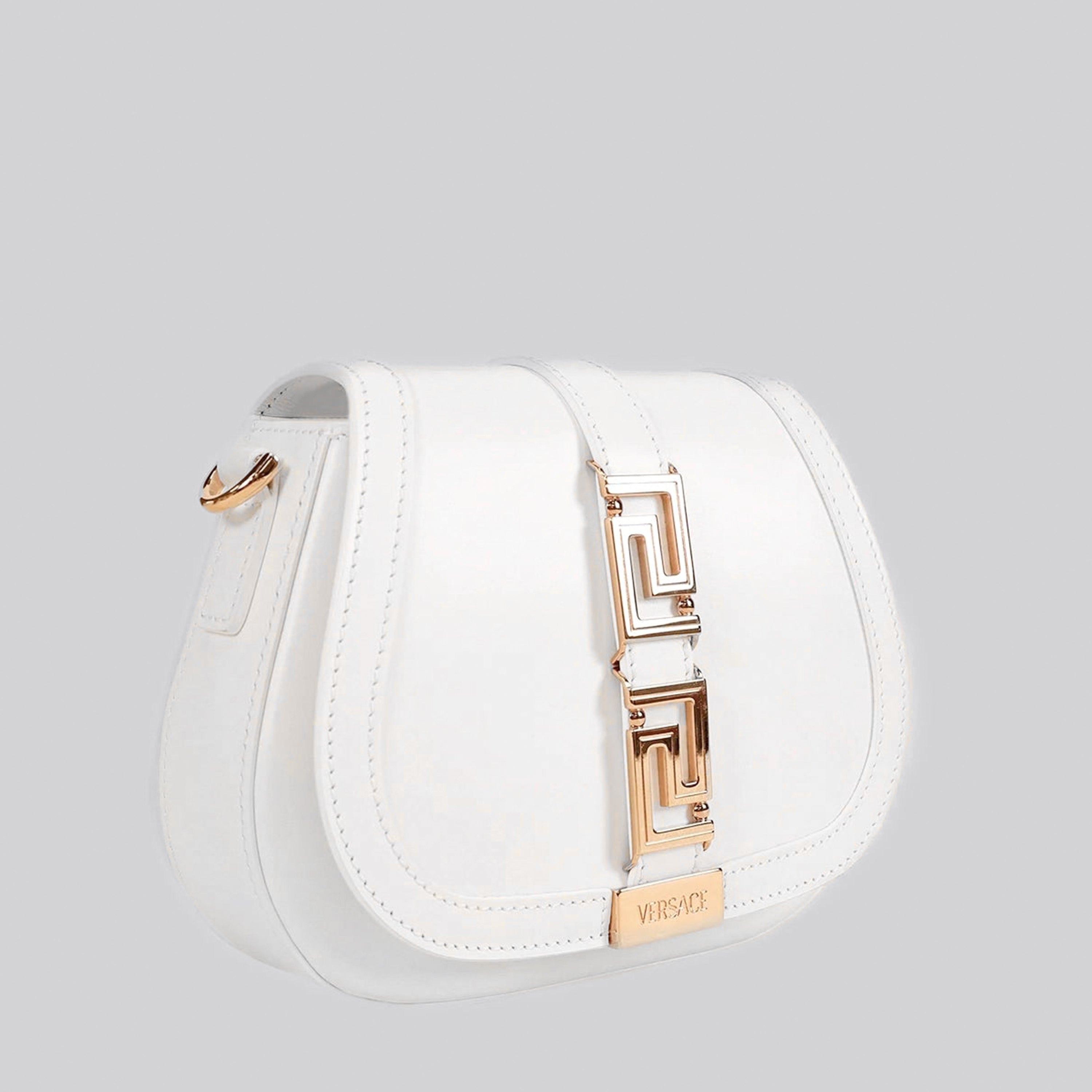 Bolso Blanco Pequeño Versace Greca Goddess