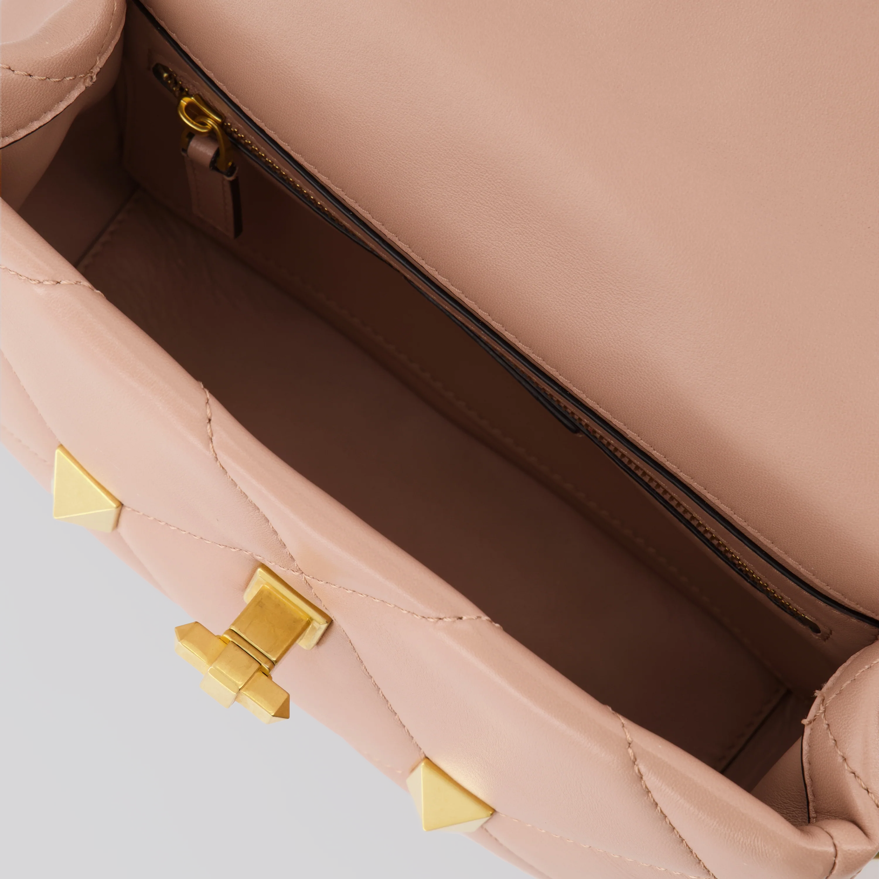 Cartera Rose Cannelle Valentino Roman Stud Bag