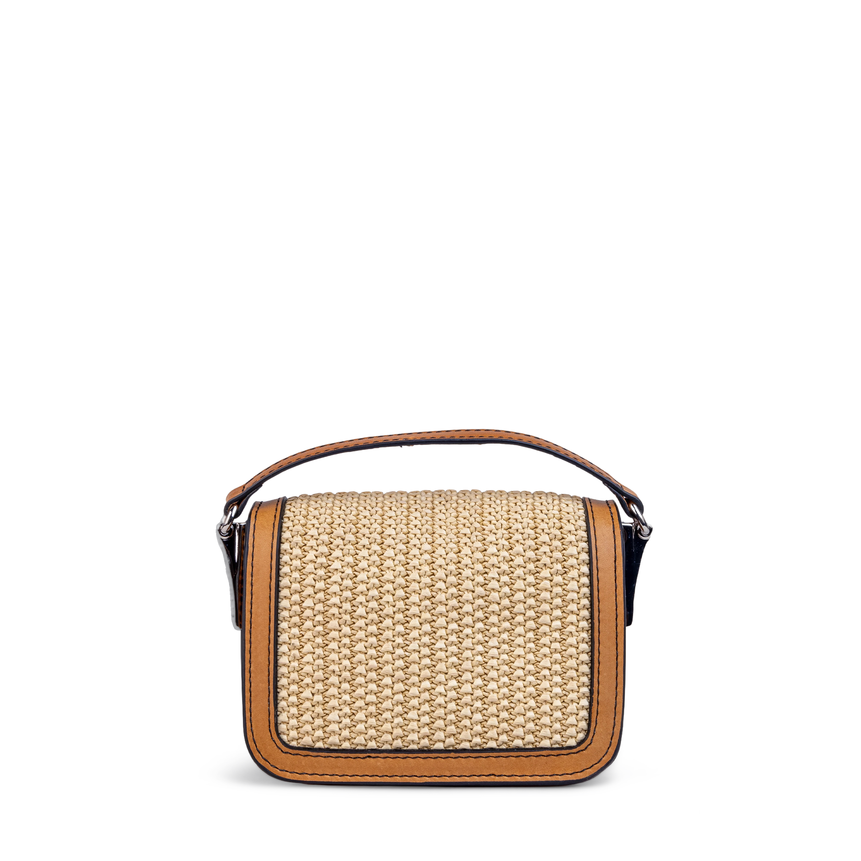 Bolso Beige Dsquared2 Placa Plateada