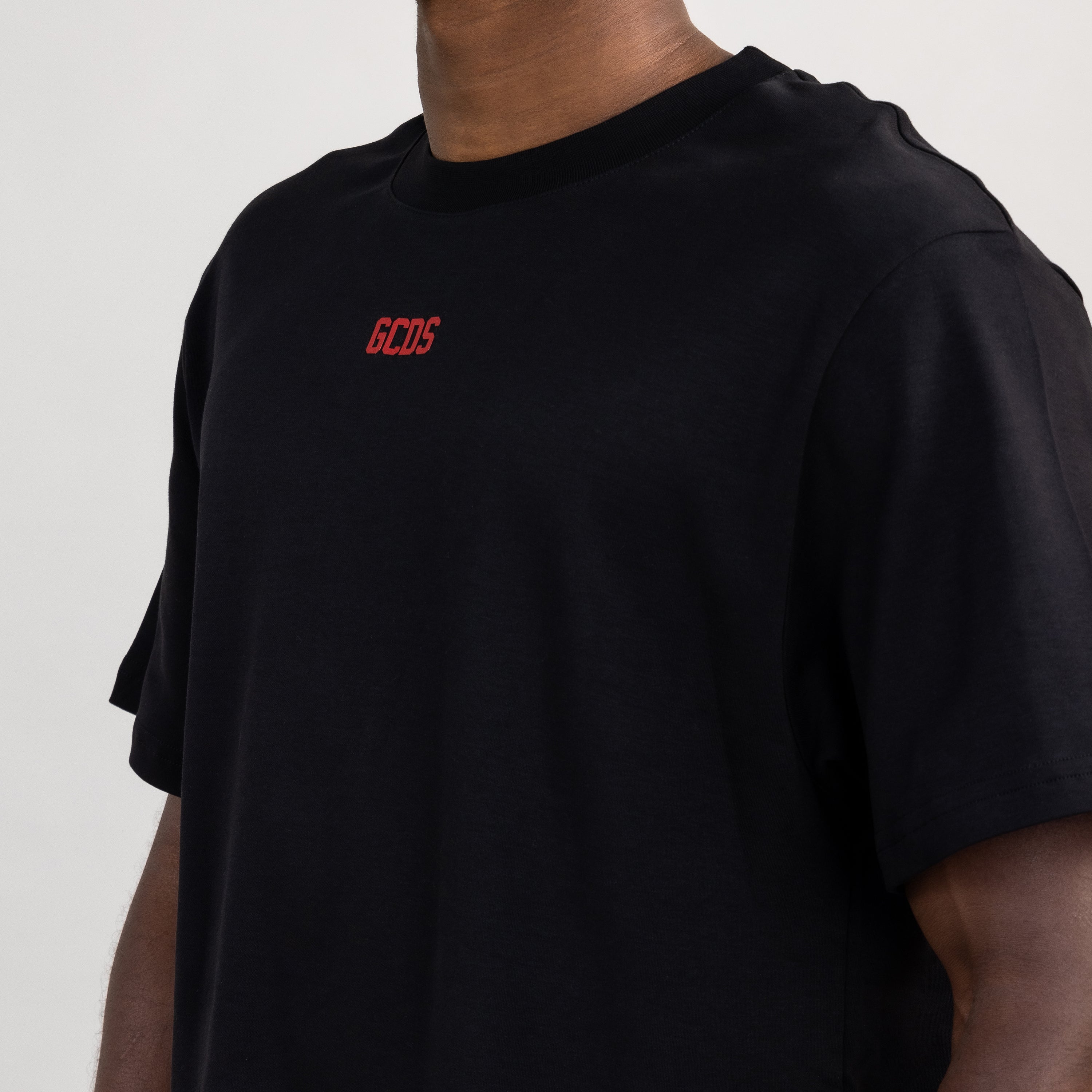 Camiseta Negra GCDS Logo