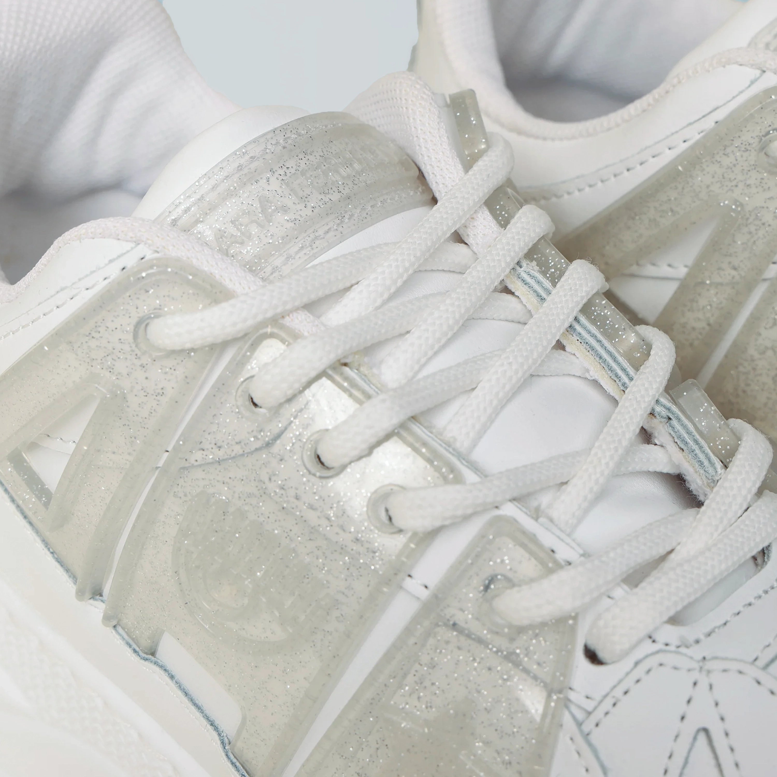 Sneakers Chiara Ferragni Eye Fly-White Leather Glitter Tp