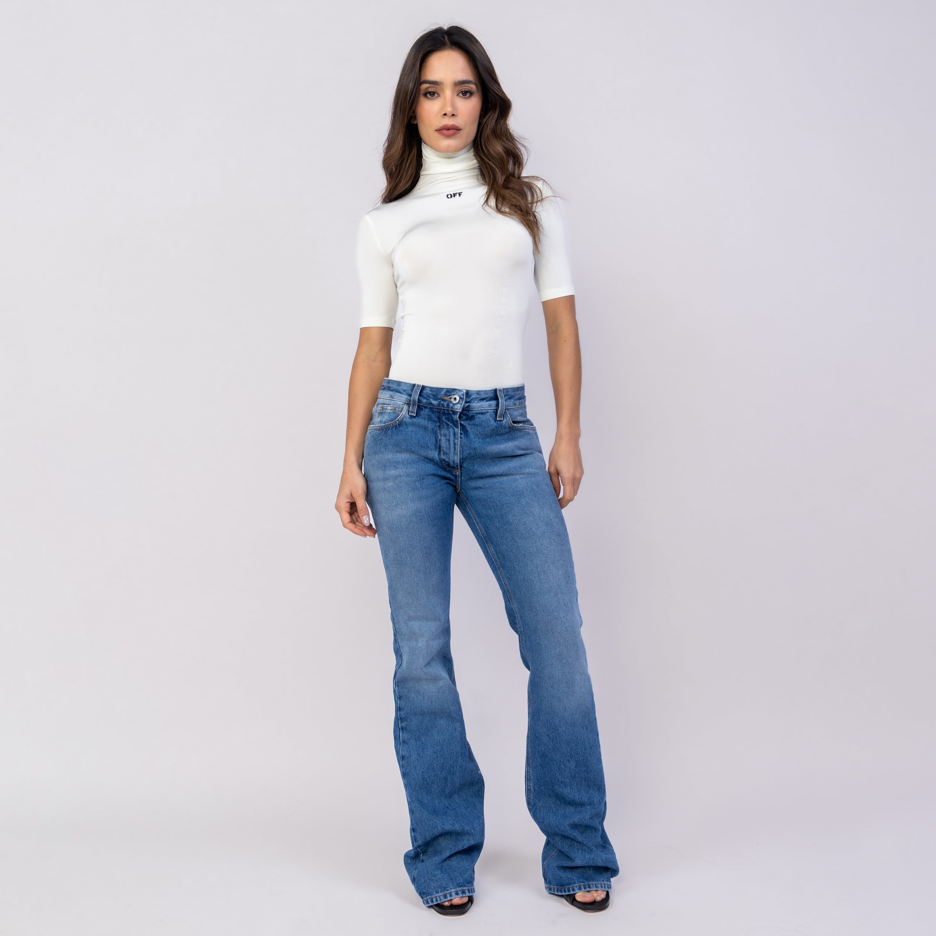 Jeans Azul Off-White Slim Flared