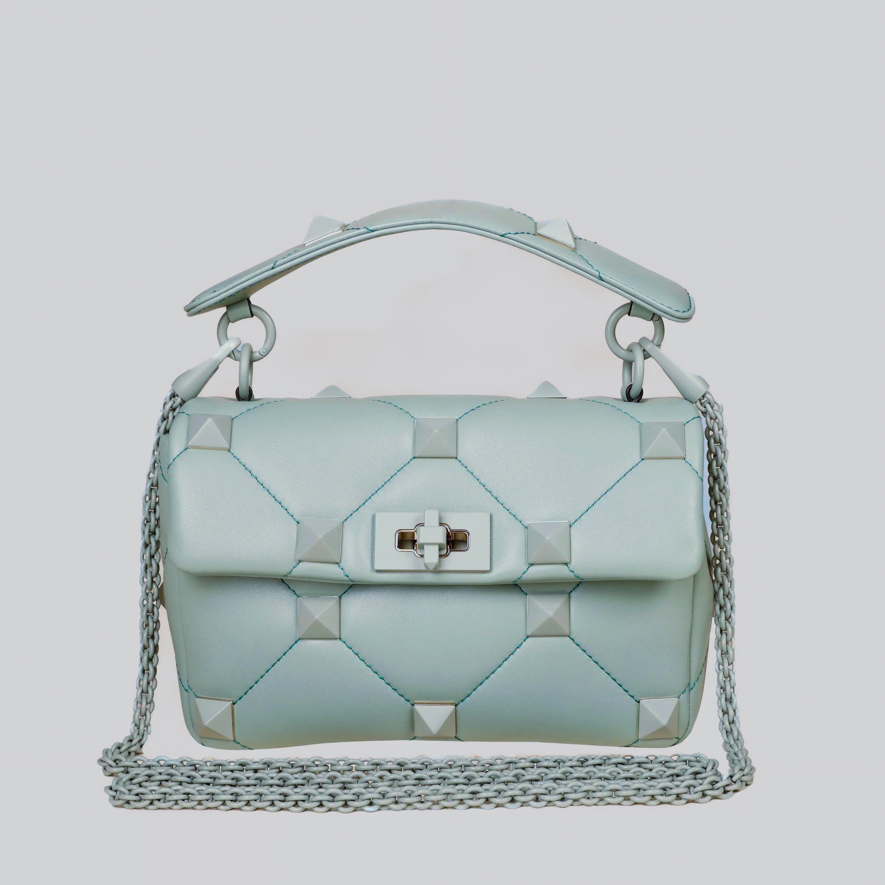 Bolso Verde Valentino Roman Stud Bag