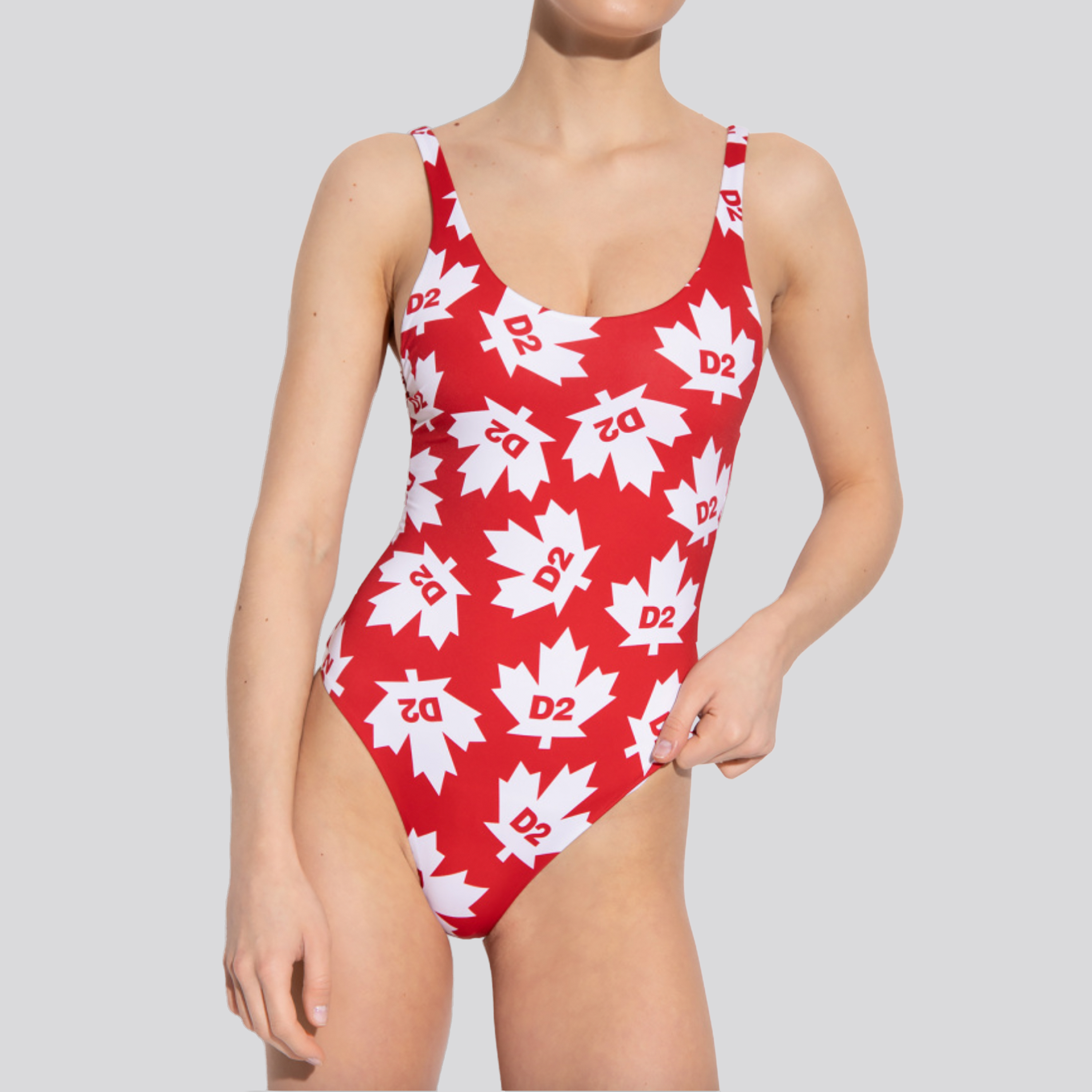 Body Rojo Dsquared2 Multi Leafs