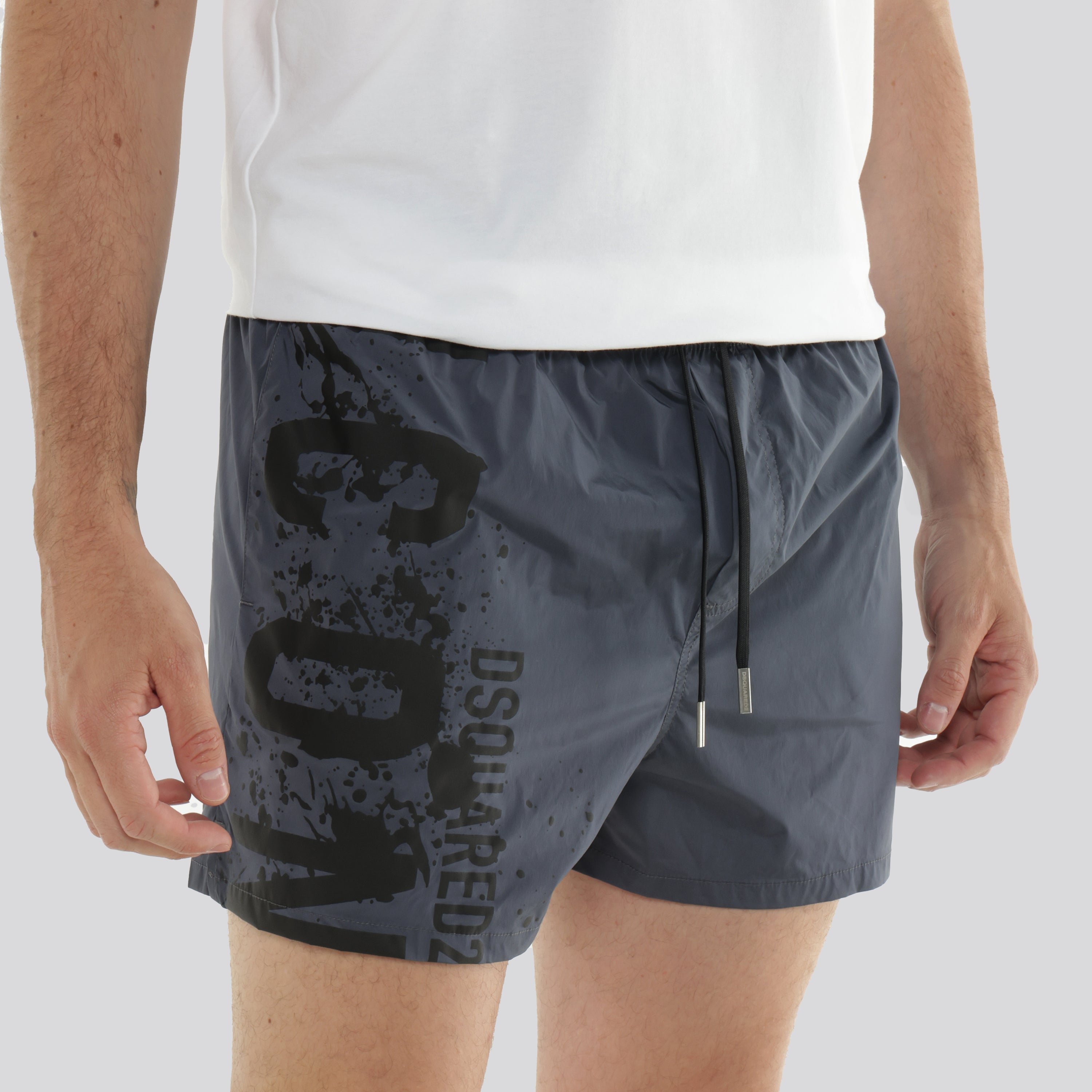 Pantaloneta Negra Dsquared2 Spray