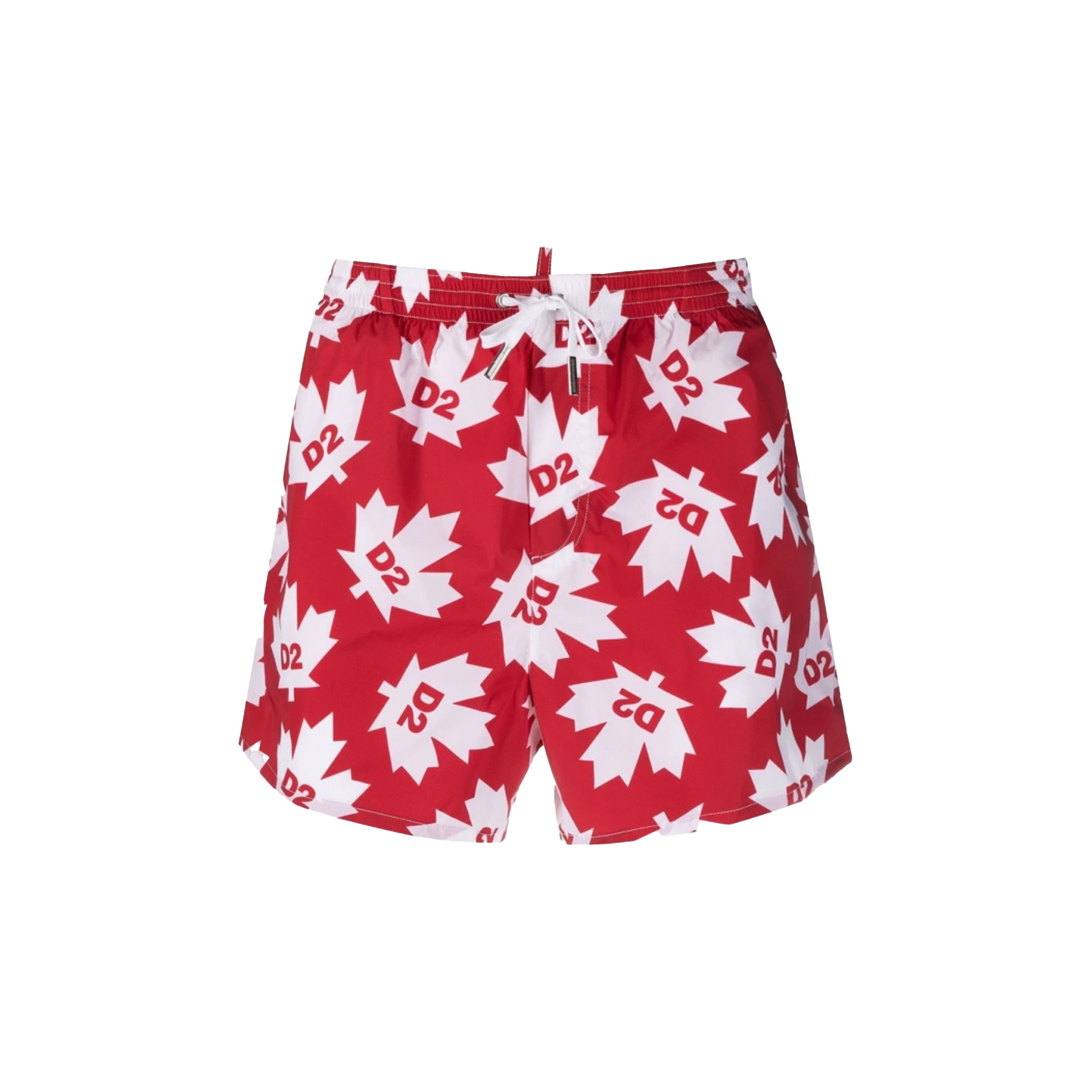 Pantaloneta Roja Dsquared2 Multi Leaf