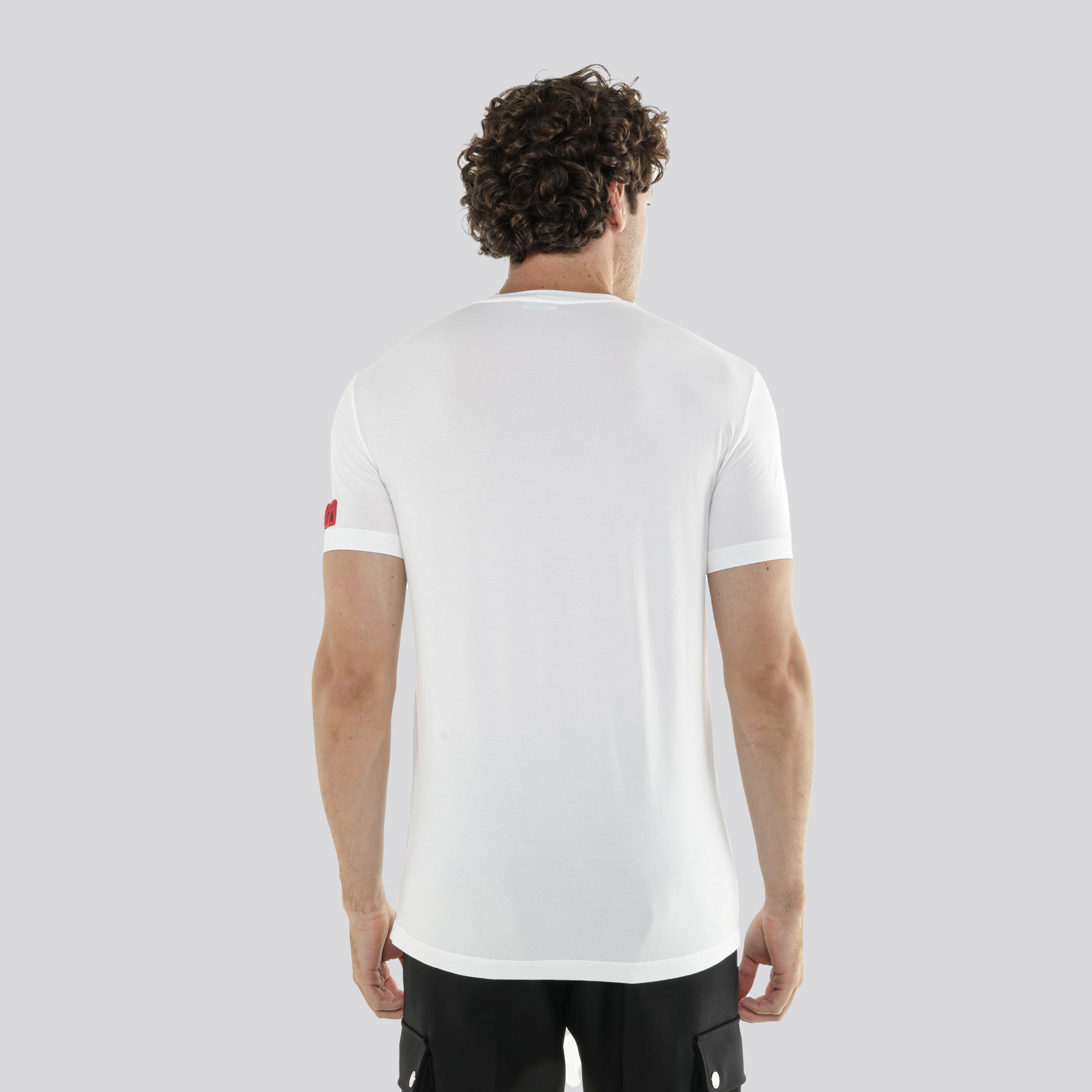 Camiseta Blanca Dsquared2 Rojo Icon Tag