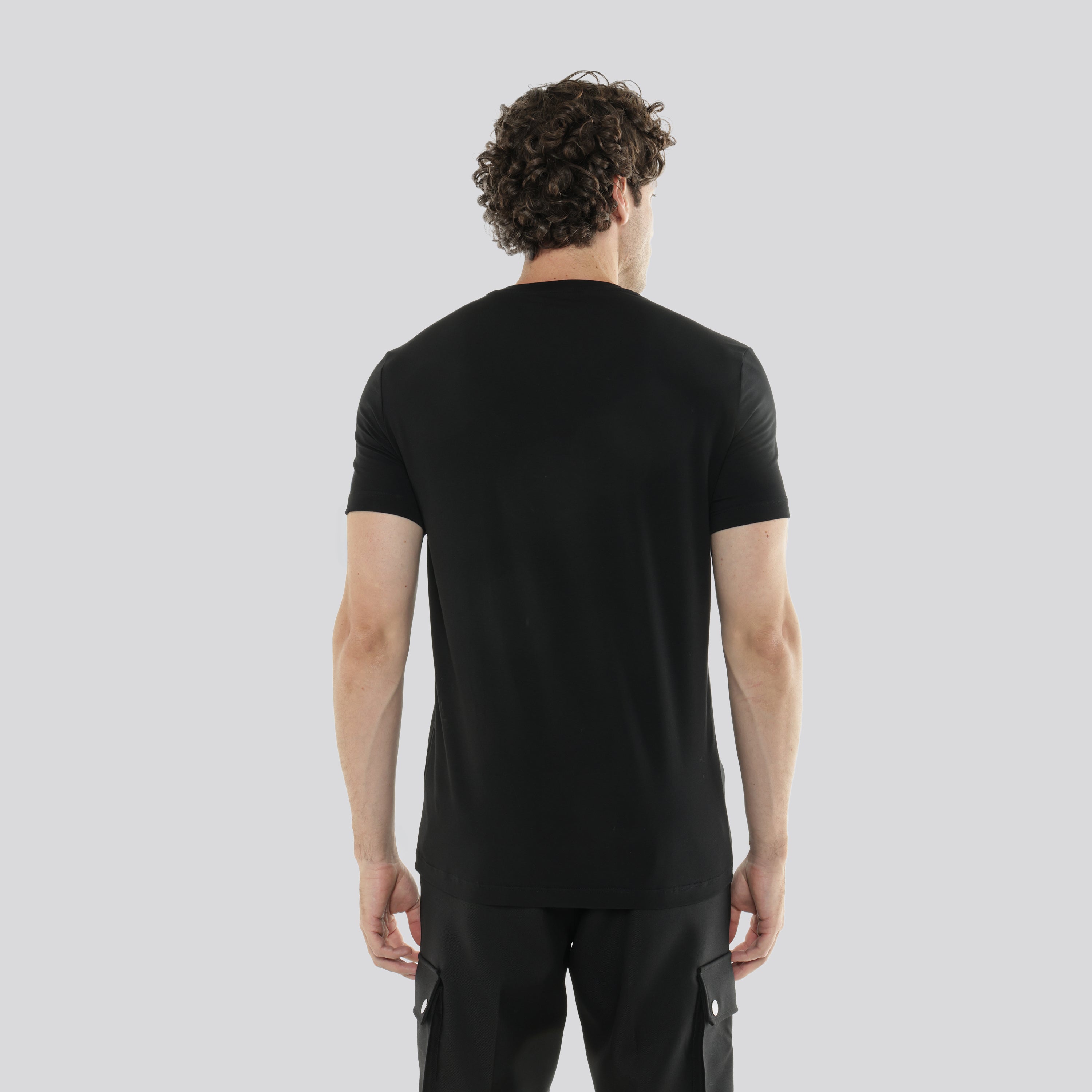 Camiseta Negra Dsquared2 Icon Side Blue