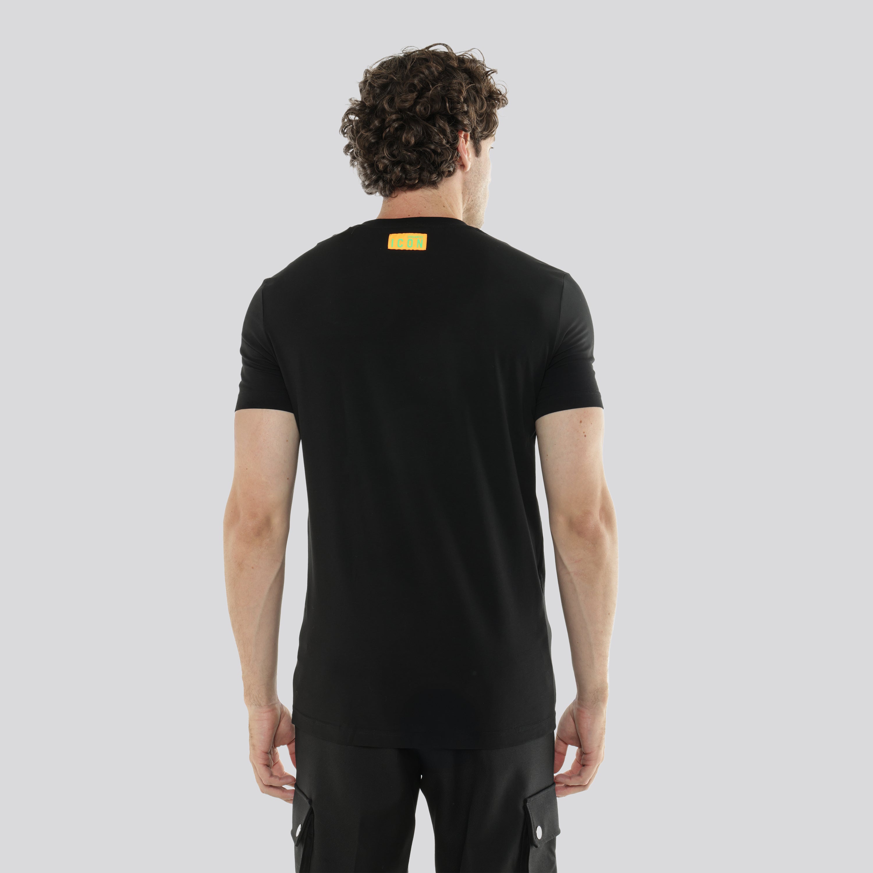 Camiseta Negra Dsquared2 Icon Back
