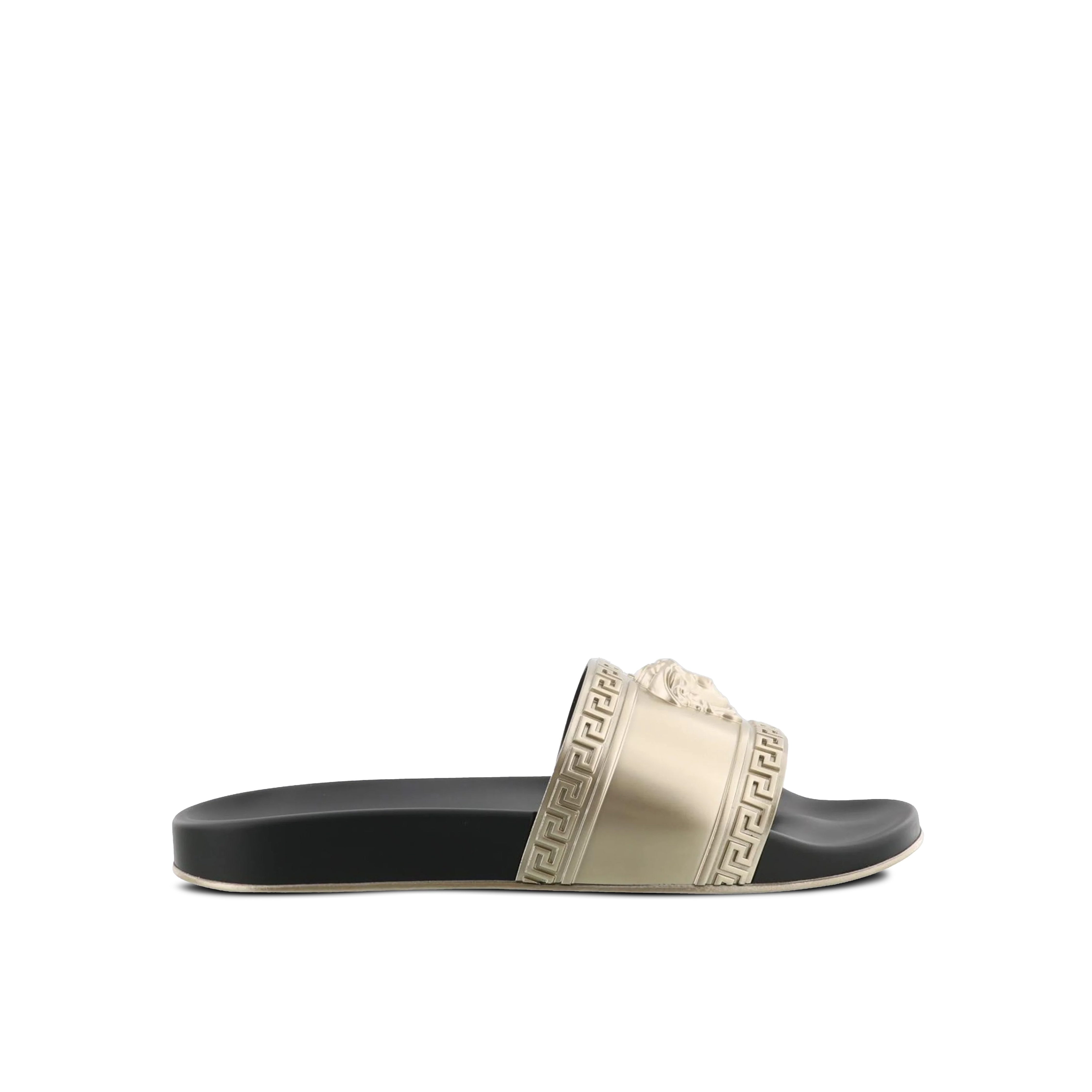 Sandalias Negras Versace Medusa