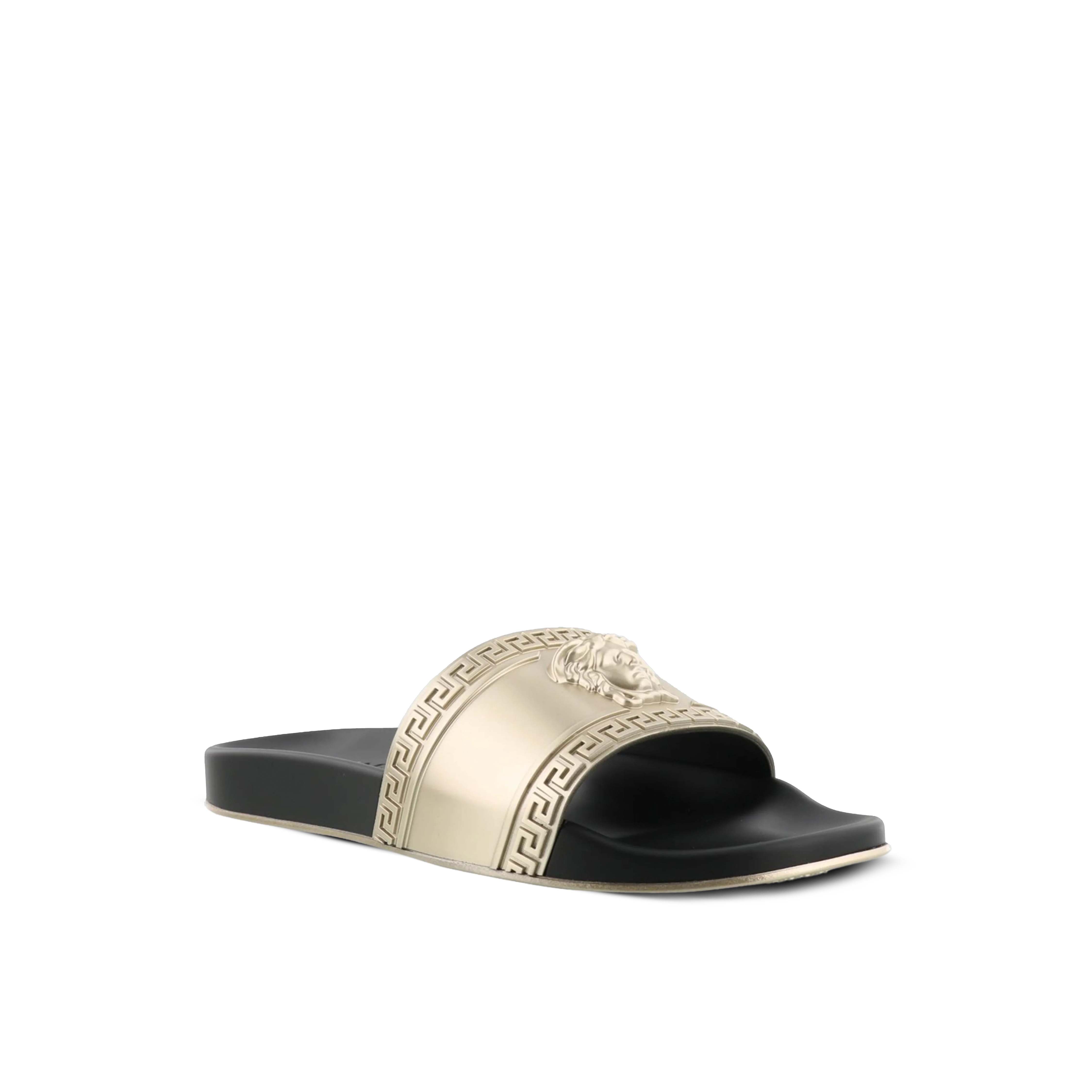 Sandalias Negras Versace Medusa