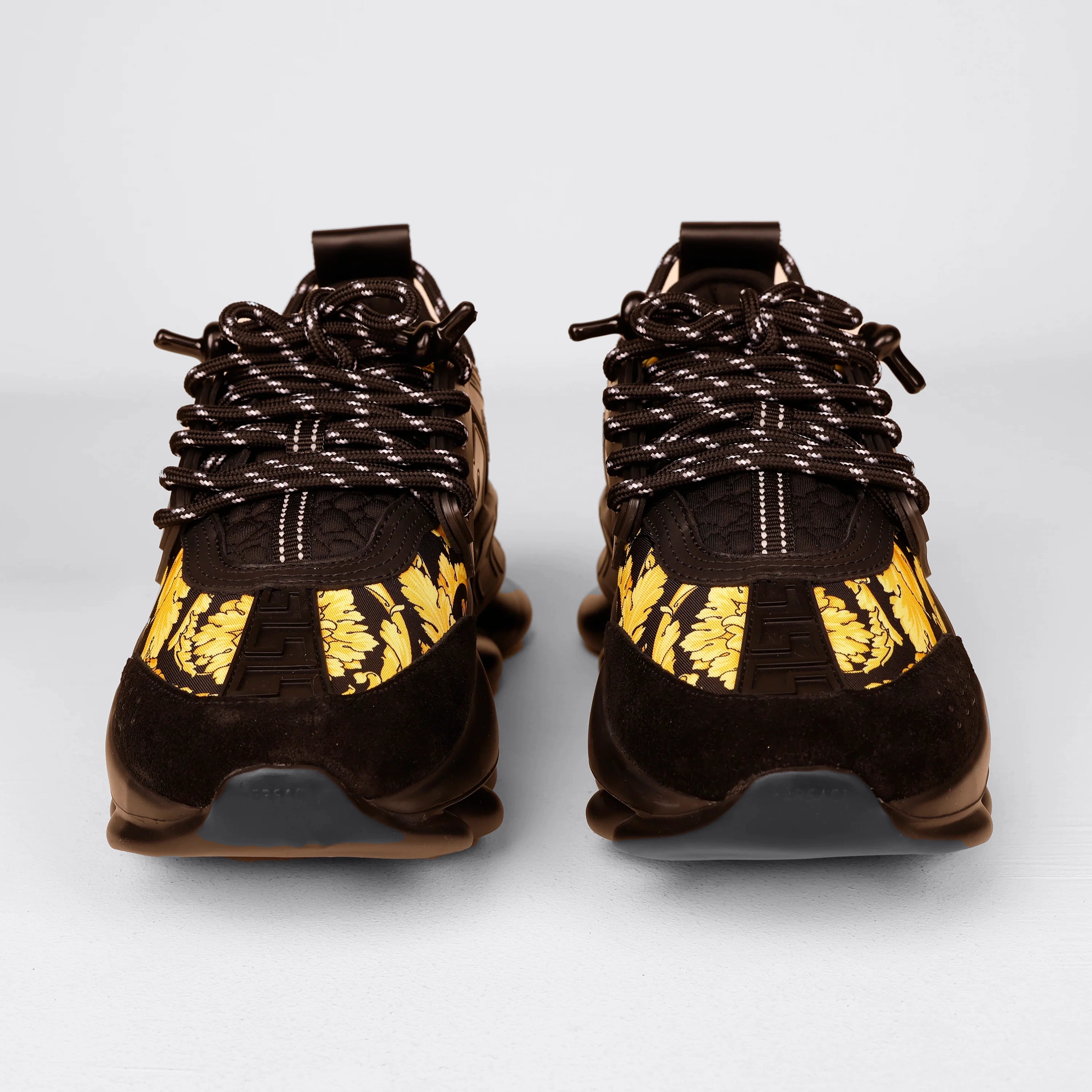 Sneakers Negro Versace Chain Reaction Barocco