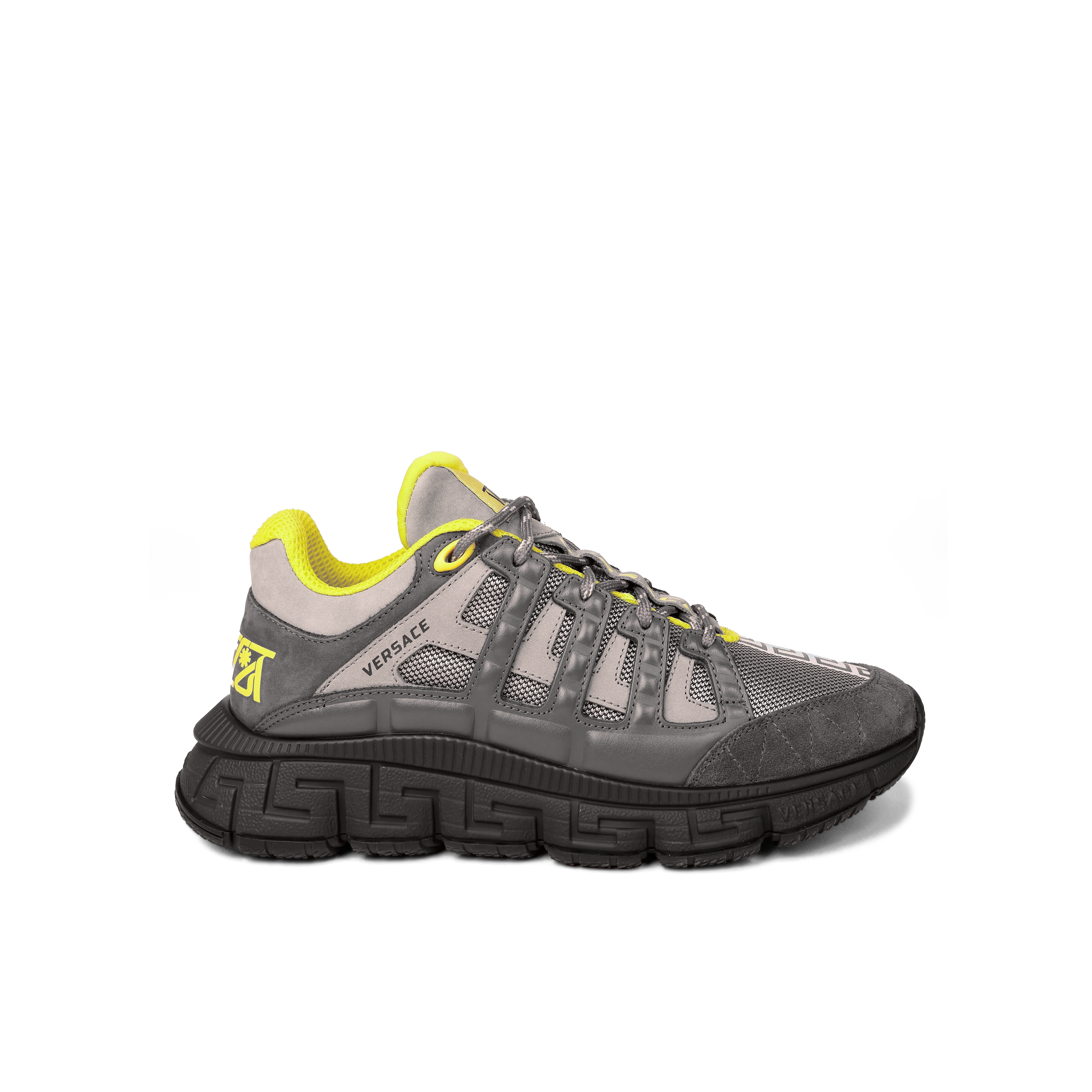 Sneakers Grey Yellow Versace Trigreca