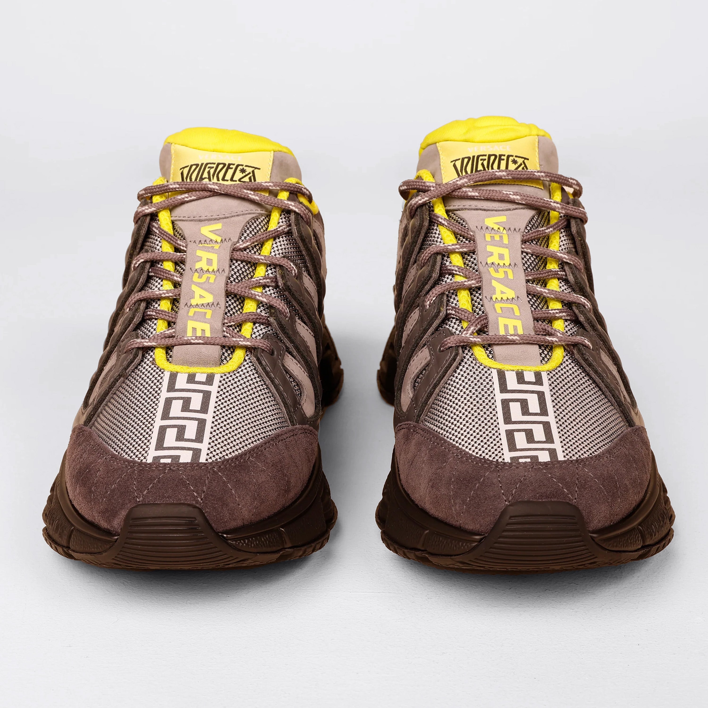 Sneakers Grey Yellow Versace Trigreca