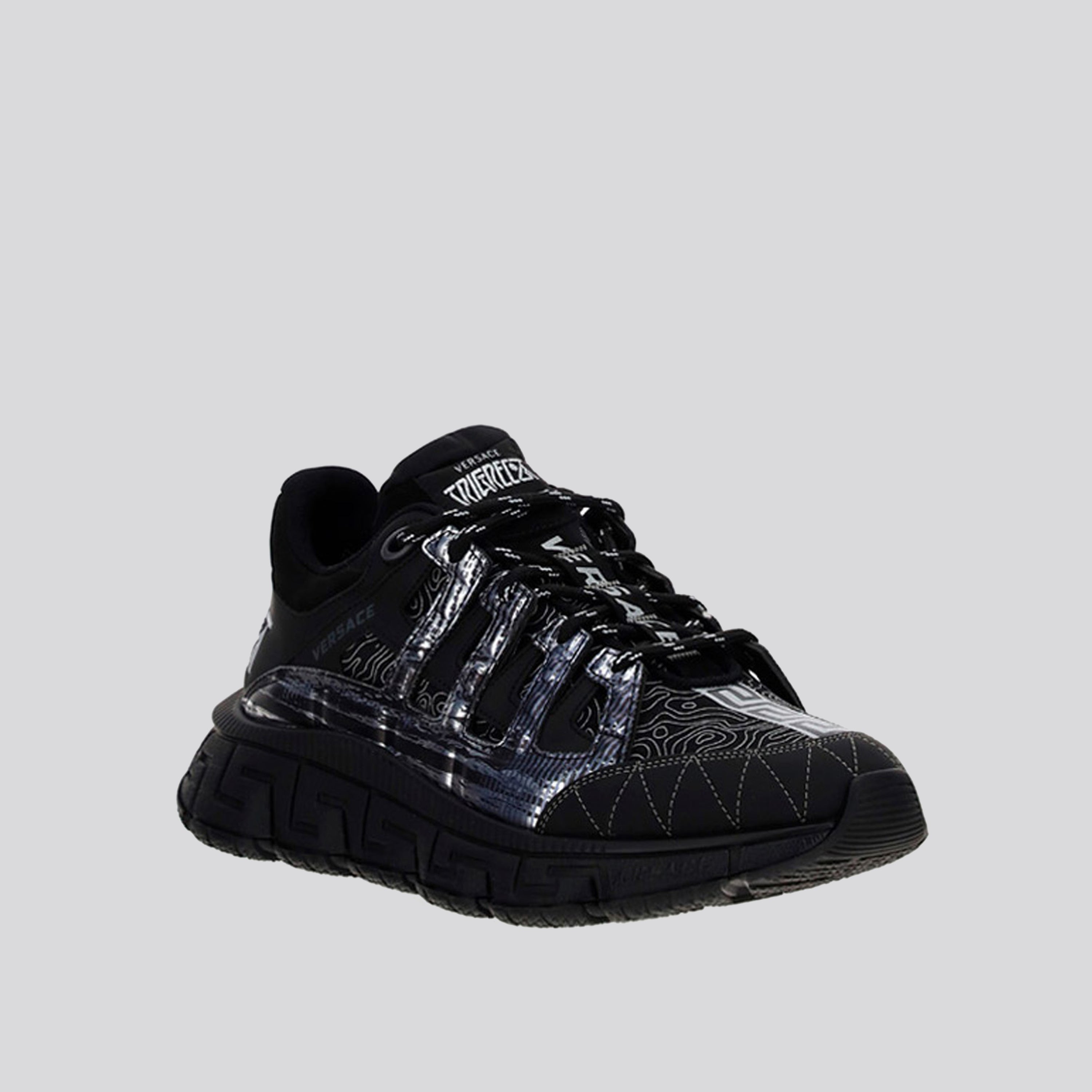 Sneakers Negros Gianni Versace Gv Trigreca